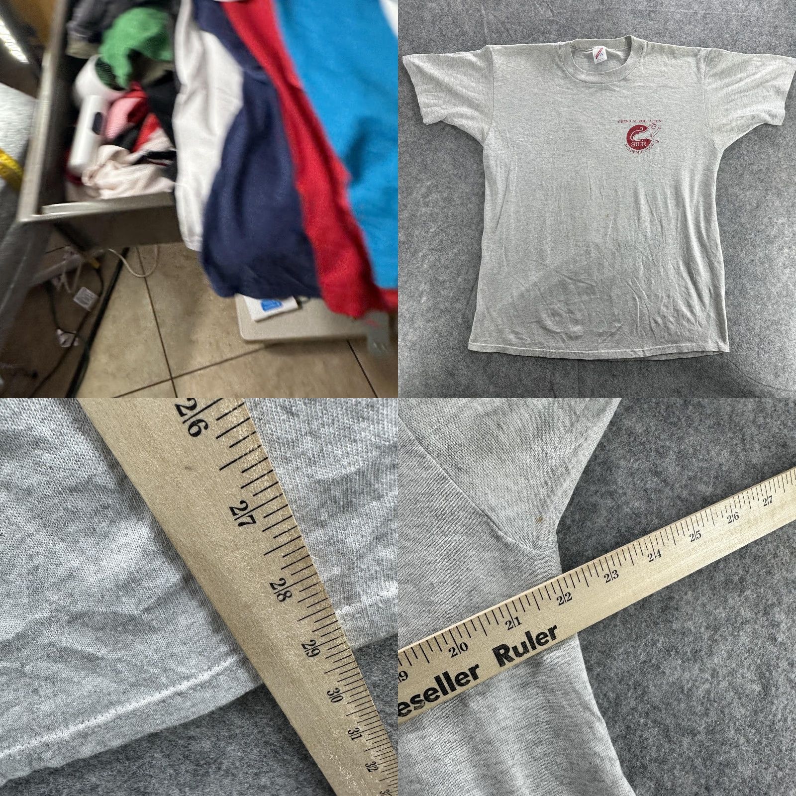 Jerzees VINTAGE Jerzees SIUE Shirt Mens 2XL Gray 1990s College Sports Academic Club T-Shirt Crew Neck Short Sleeve Graphic Print Men XL USA Size US XL / EU 56 / 4 - 8 Thumbnail