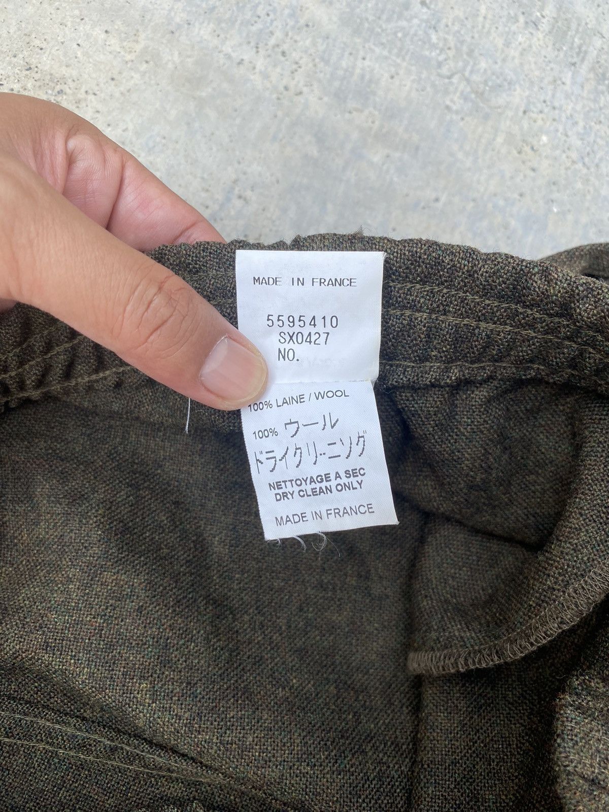 Christophe Lemaire VINTAGE CHRISTOPHE LEMAIRE BAGGY WIDE WOOL PUNK FRANCE MADE Size US 28 / EU 44 - 4 Thumbnail