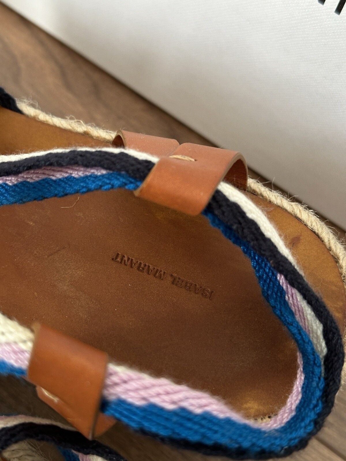 Isabel Marant New Isabel Marant Wedge Espadrill Platform Sandals Leather Size US 8 / IT 38 - 11 Thumbnail