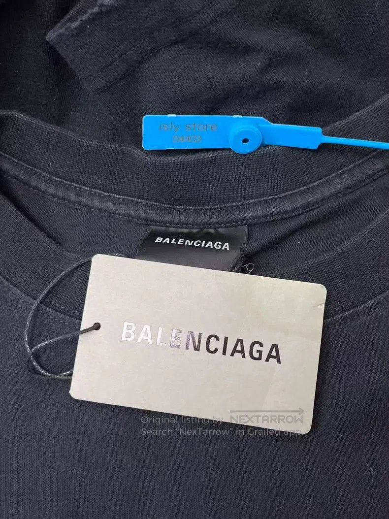 Balenciaga Balenciaga Emblem Logo Letter Embroidered Fake Two-Piece L Size US XL / EU 56 / 4 - 5 Thumbnail