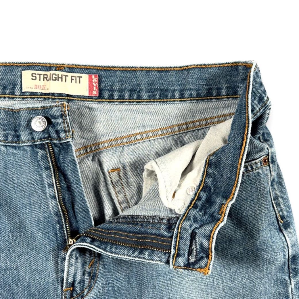 Levi's VINTAGE Levi's 505 Jeans Mens 34x29 Blue Regular Straight Denim Y2K 34x30 Tag Size US 34 / EU 50 - 4 Thumbnail