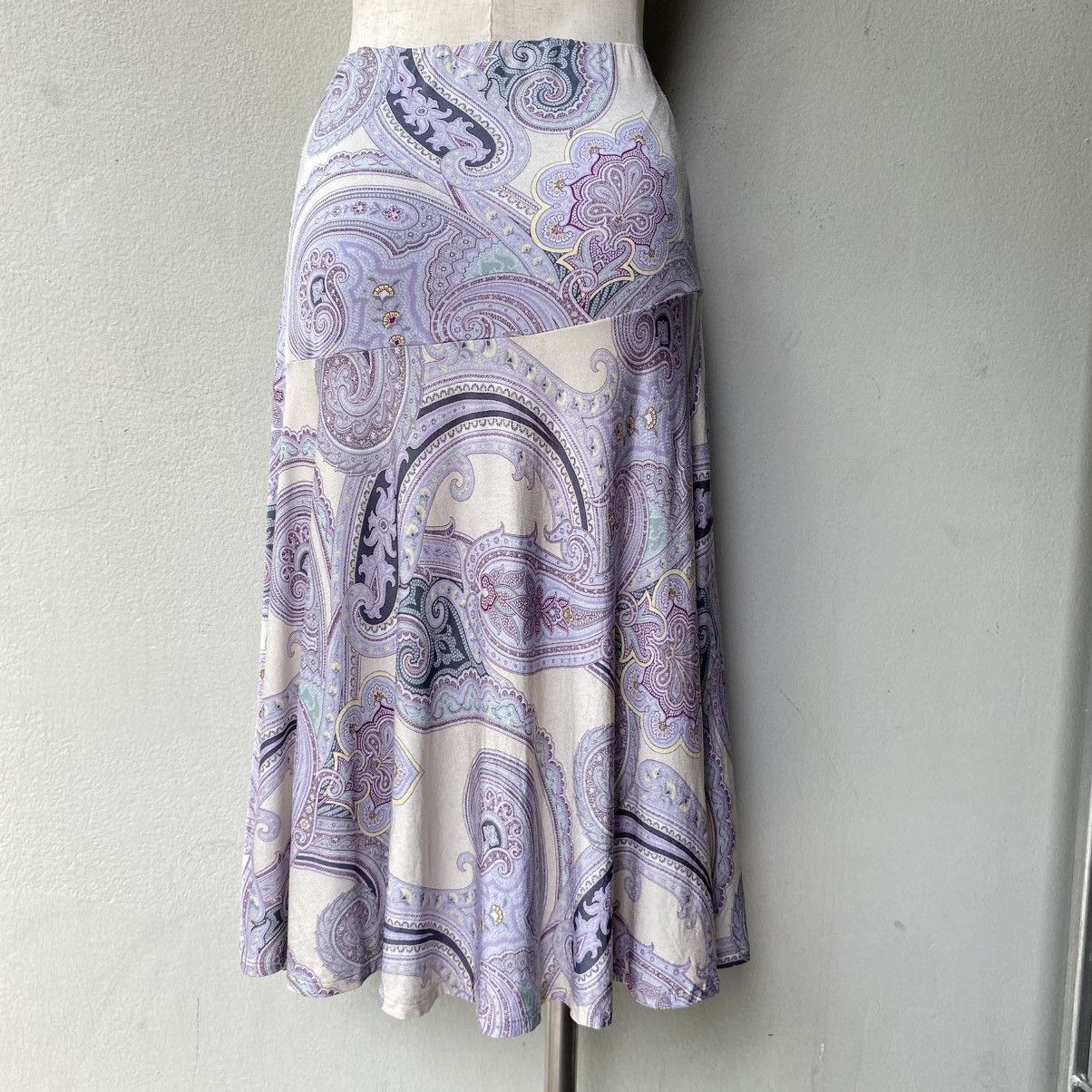 Max Mara Max Mara Paisley Print Flared Skirt Size 30" / US 8 / IT 44 - 1 Thumbnail