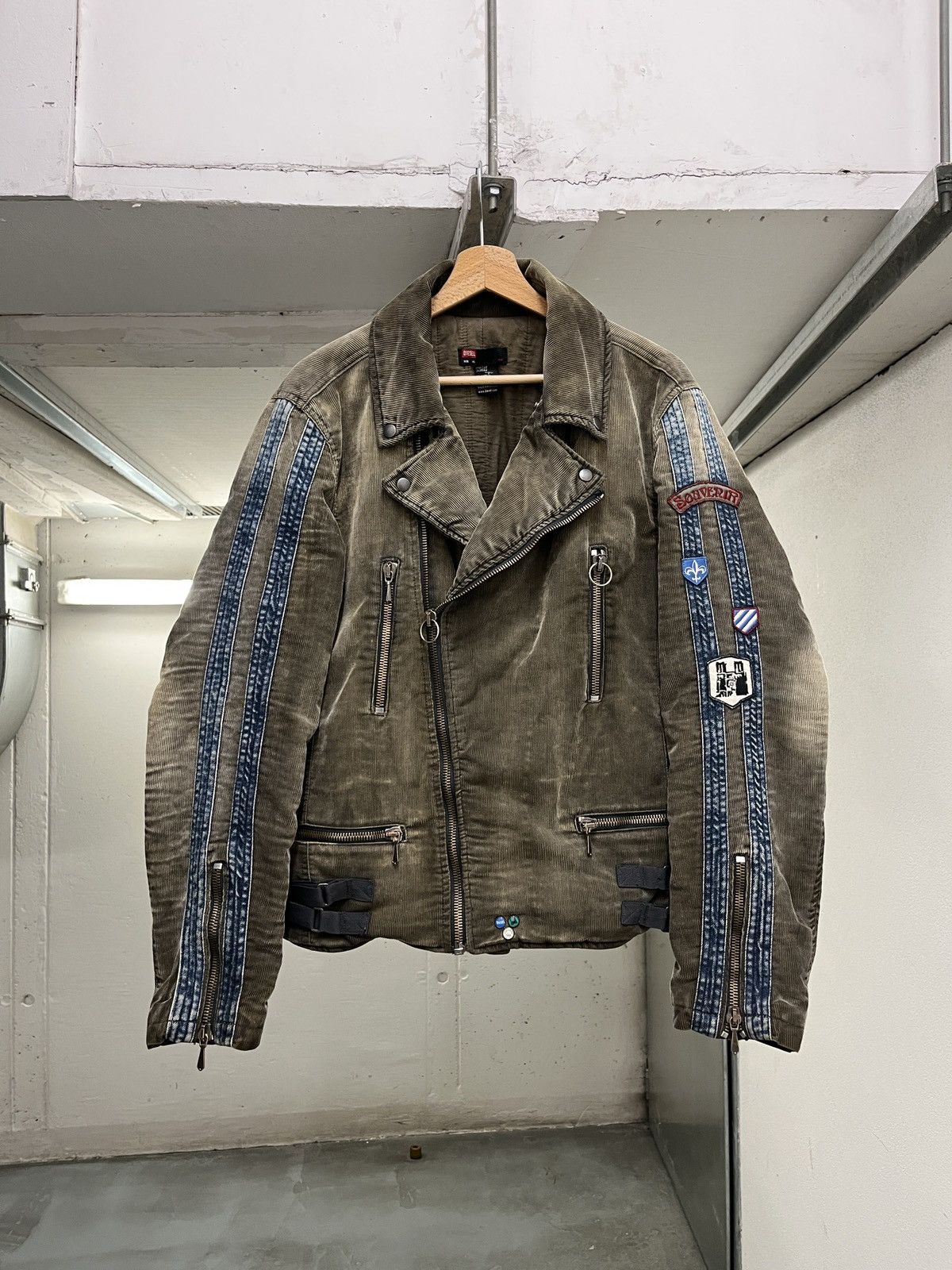 Diesel Diesel 2003 Devil May Cry Dante Corduroy Biker Jacket Size US XL / EU 56 / 4 - 1 Thumbnail