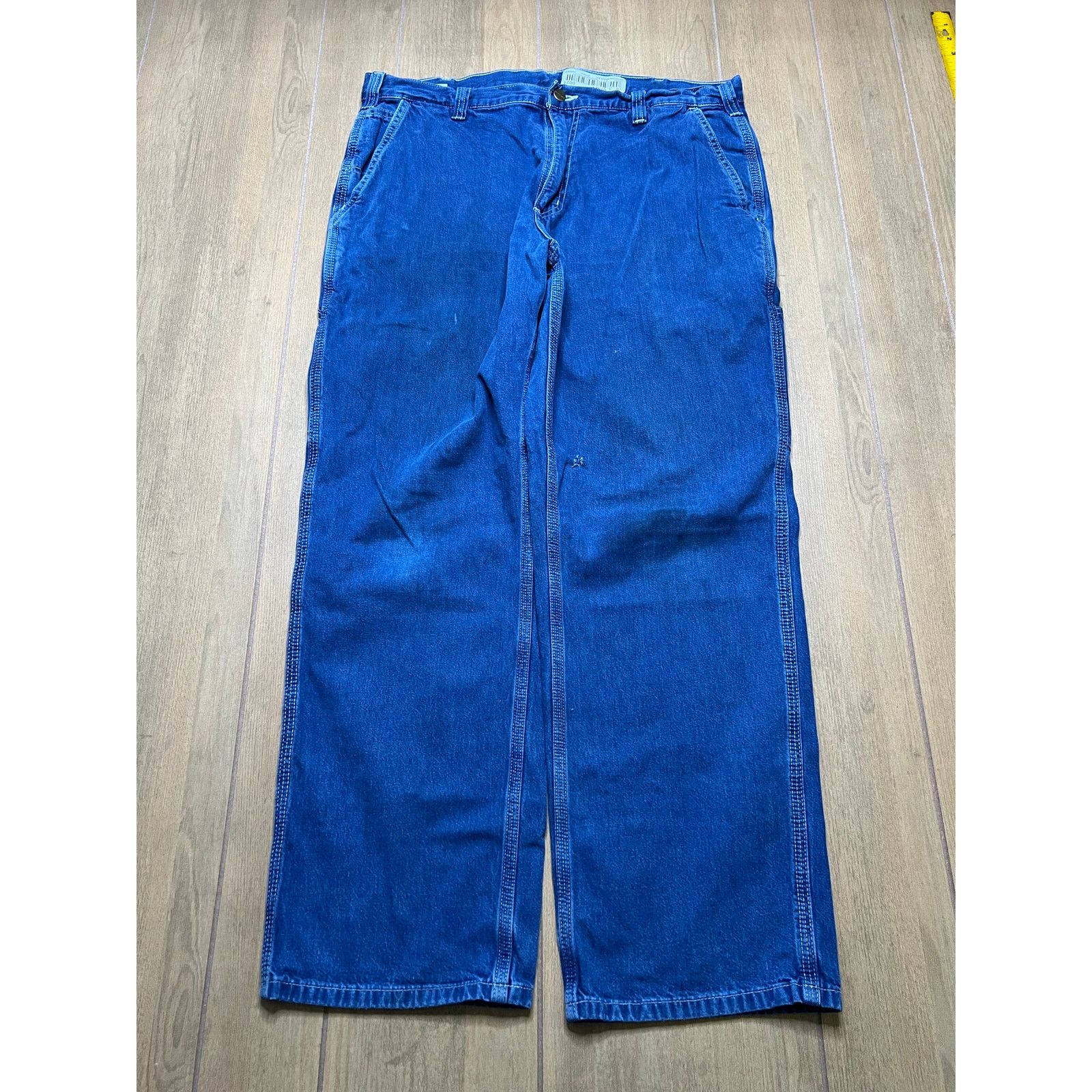 Carhartt Vintage Carhartt Jeans Mens 36x30 Carpenter Dungaree Distres Size US 36 / EU 52 - 1 Thumbnail