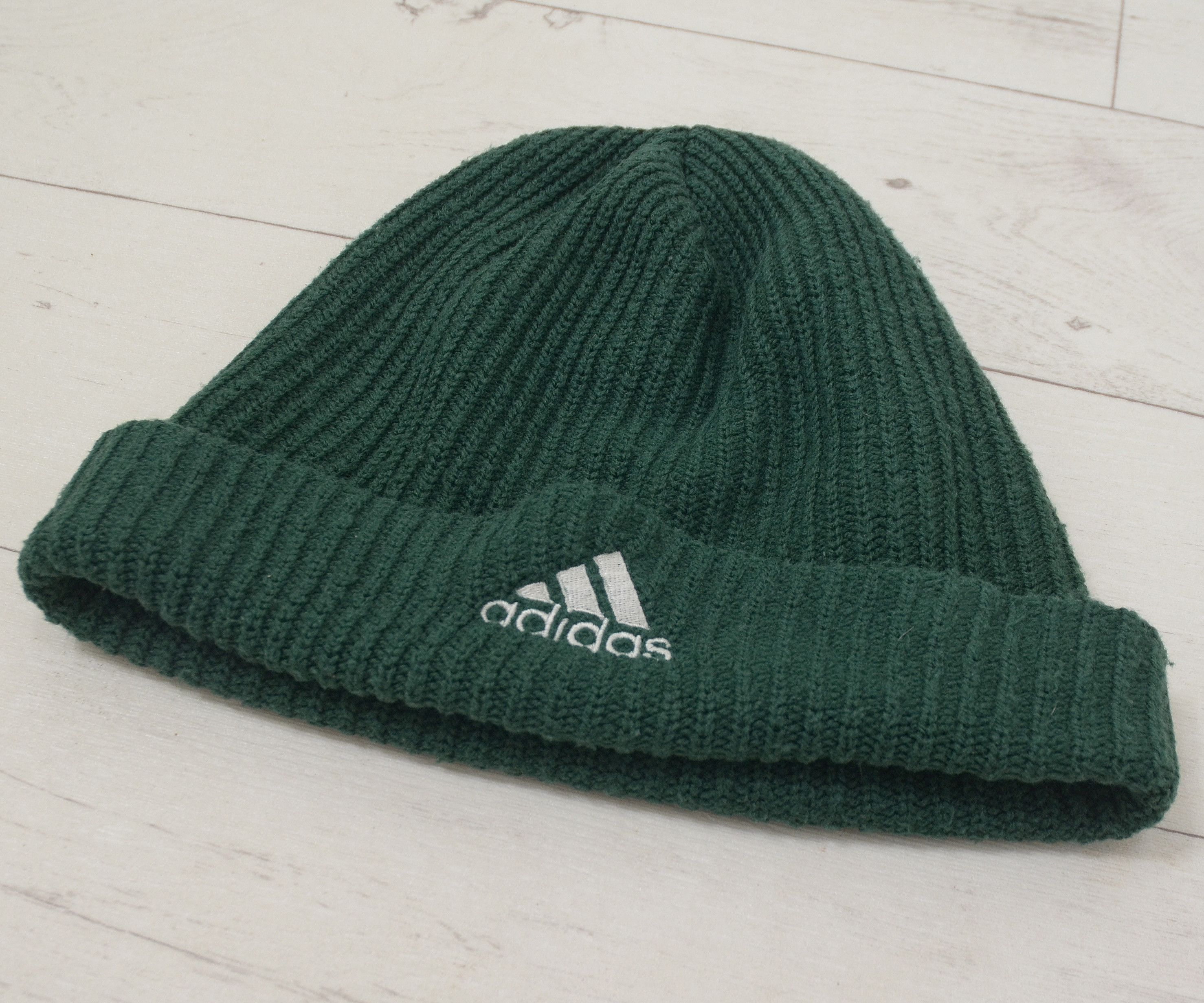 Adidas × Equipment × Vintage Vintage Adidas Gren Equipment Beanie Hat Y2K Knit Size ONE SIZE - 3 Thumbnail