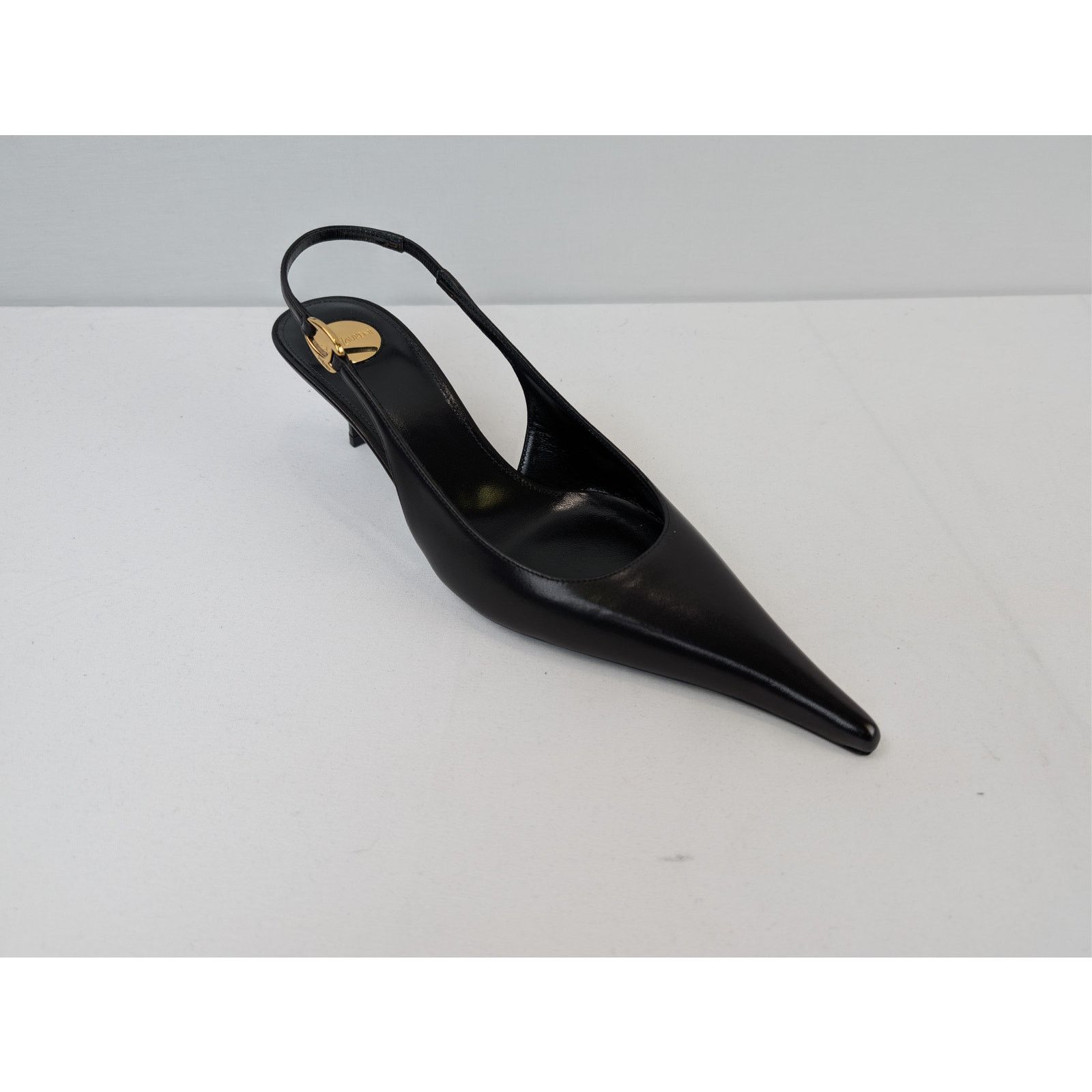 Saint Laurent Paris o1rshd1 Vendome 50 leather slingback pumps Sandal in black Size US 9.5 / IT 39.5 - 3 Thumbnail