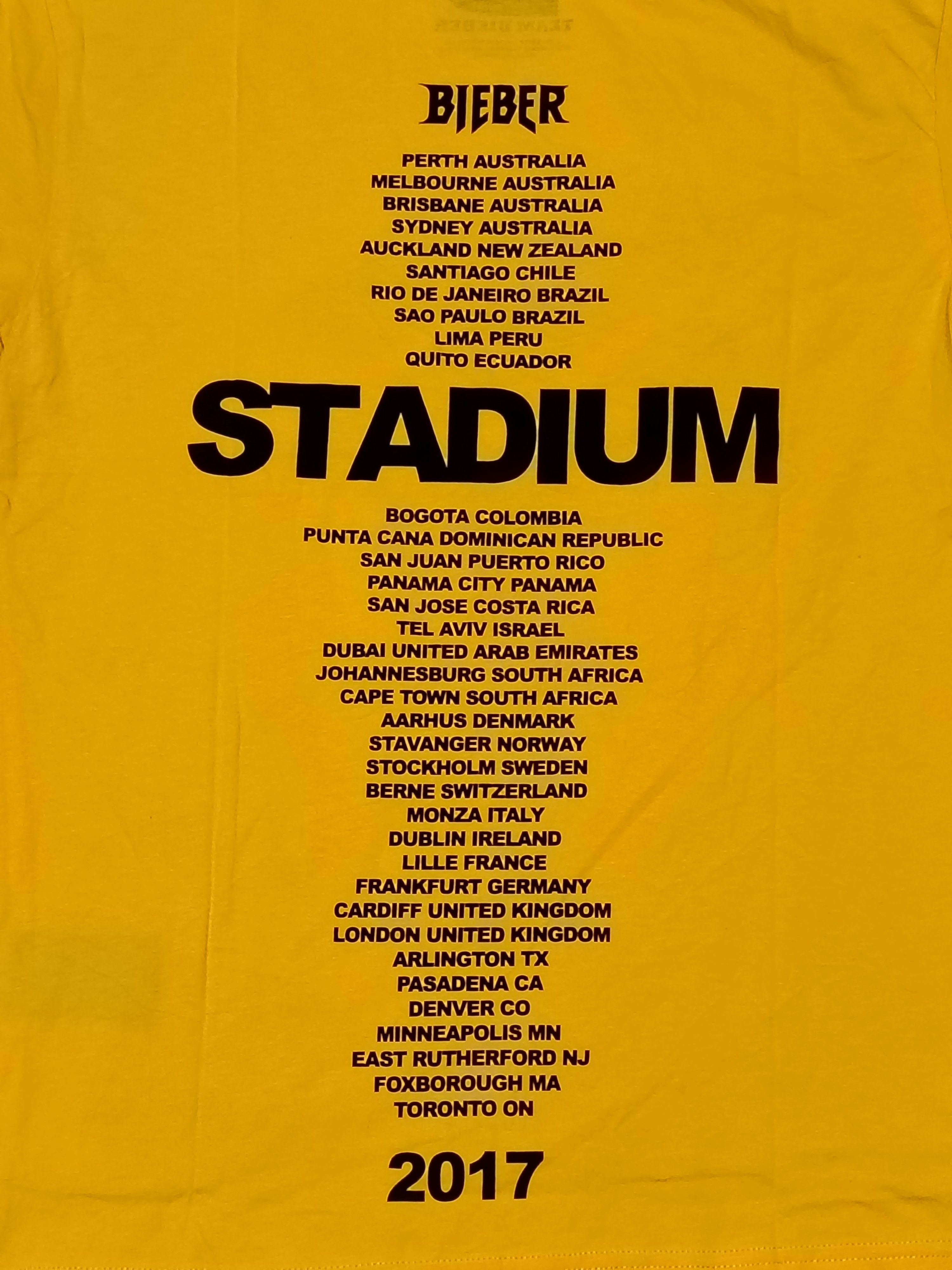 H&M H&M Bieber tour tee Size US S / EU 44-46 / 1 - 4 Thumbnail