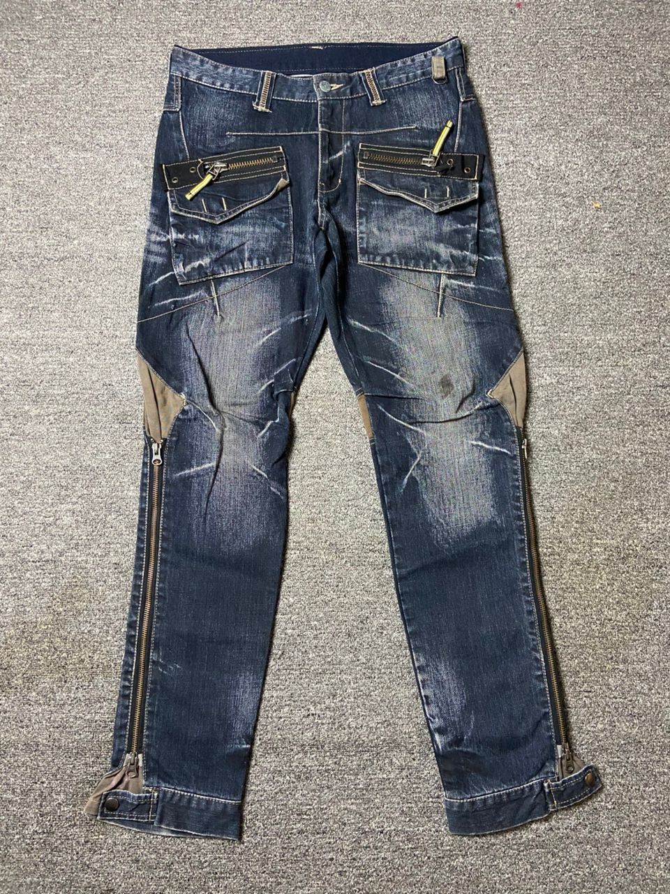 PPFM 🔥 Vintage PPFM Multizipper Bondage Jeans 🔥 (135) Size US 32 / EU 48 - 1 Thumbnail