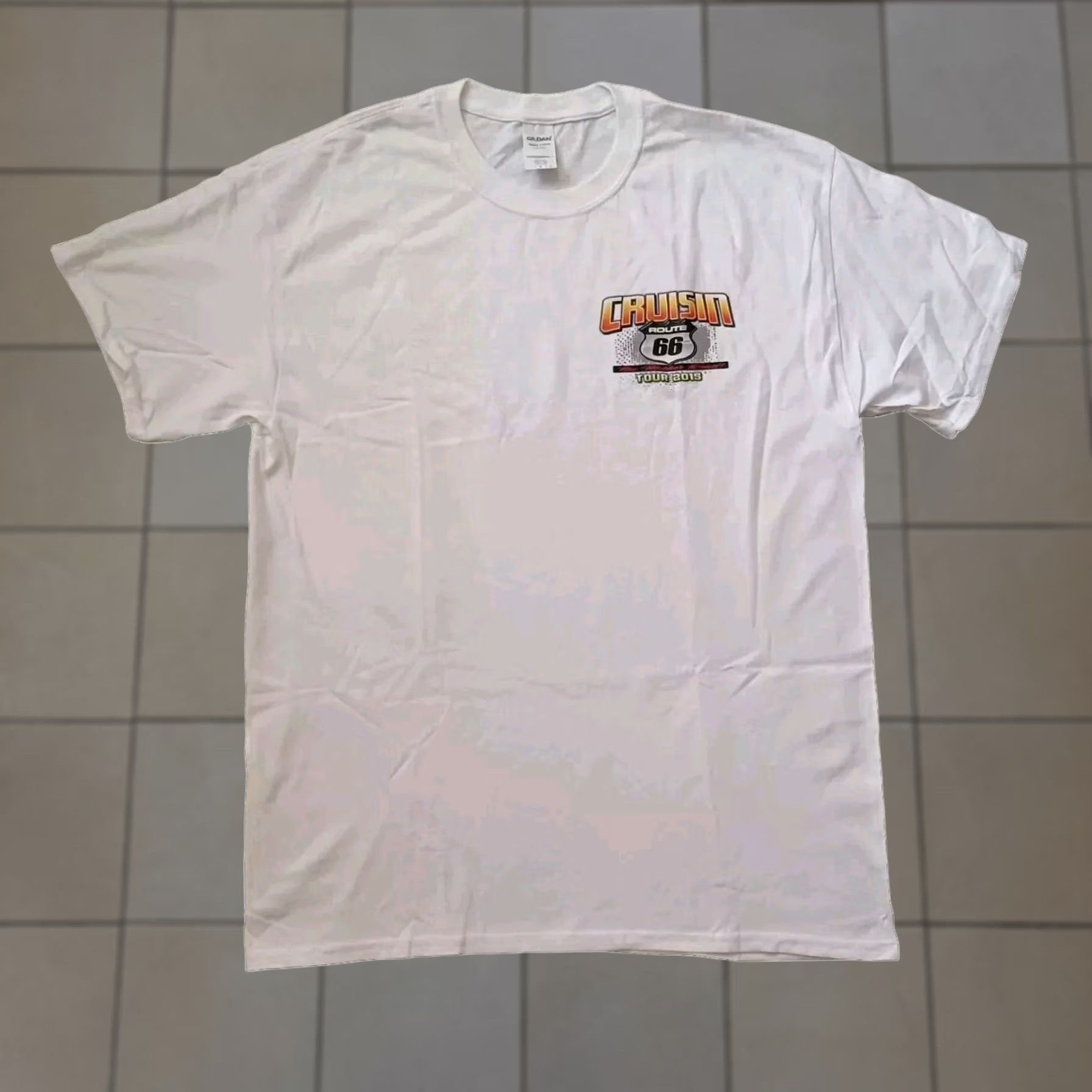 Gildan Cruisin Route 66 The Motherload Tour T Shirt Mens Large White Logo Short Sleeve Size US L / EU 52-54 / 3 - 1 Thumbnail