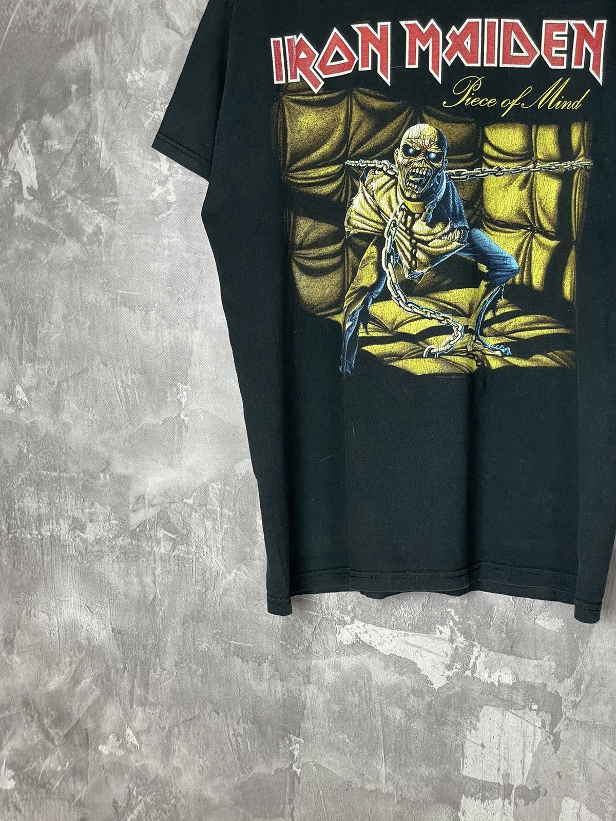 Band Tees × Iron Maiden × Vintage Iron Maiden 00s Vintage Piece Of Mind Rock Metal Album Tee Size US L / EU 52-54 / 3 - 6 Thumbnail