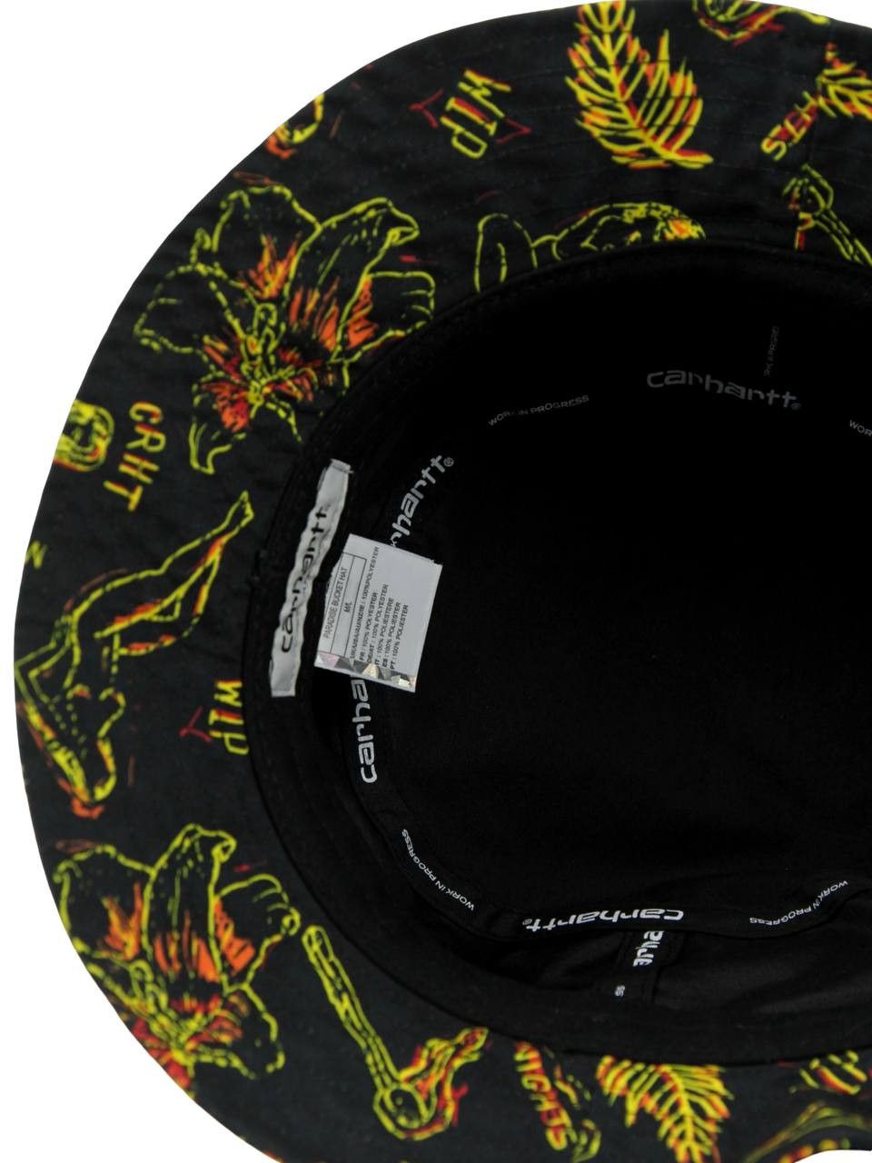 Carhartt Wip CARHARTT WIP Black Panama hat with pattern Size ONE SIZE - 7 Thumbnail