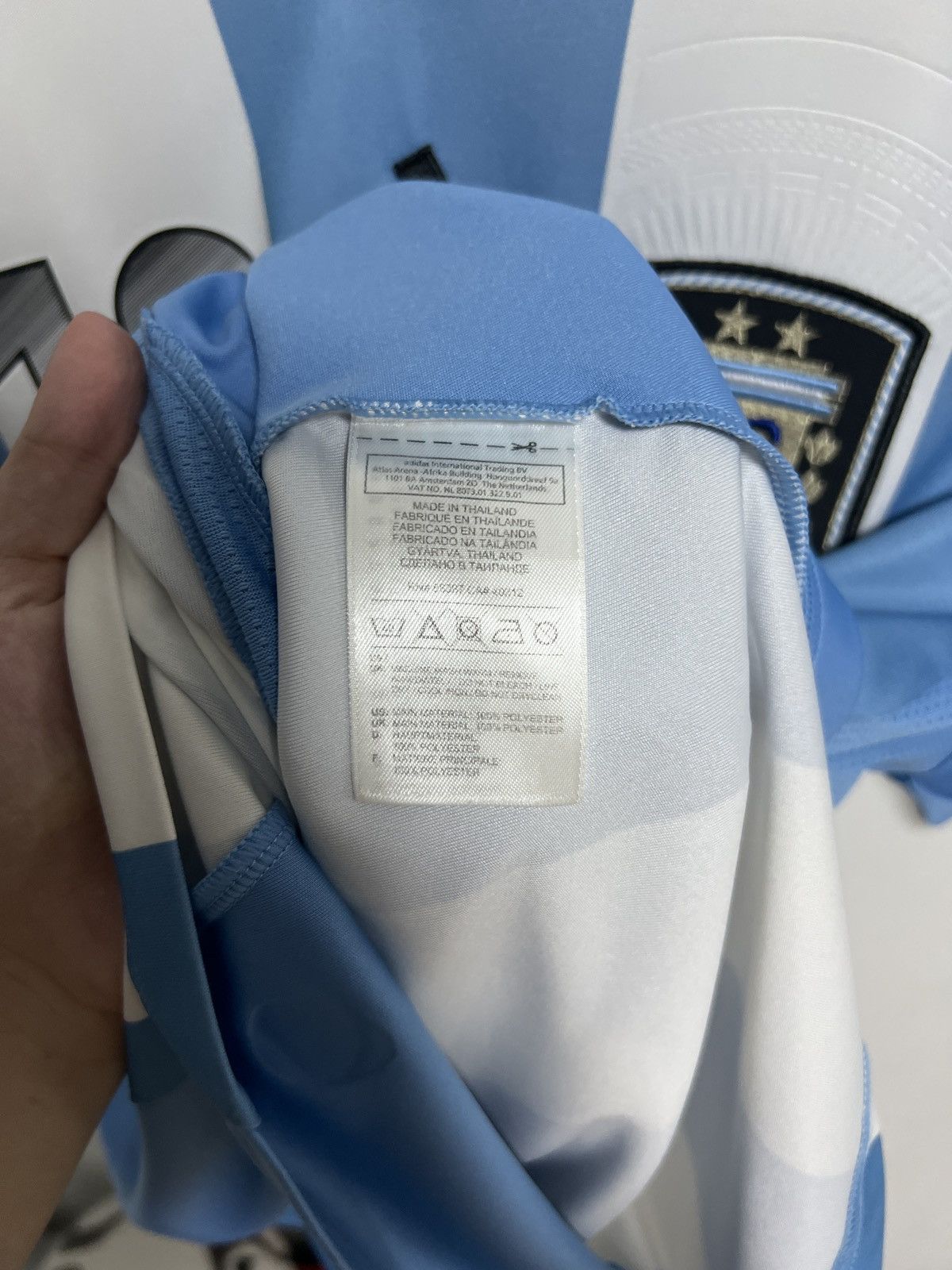 Adidas (M) Argentina 2011-13 Home Shirt Messi #10 Kit Size US M / EU 48-50 / 2 - 8 Thumbnail
