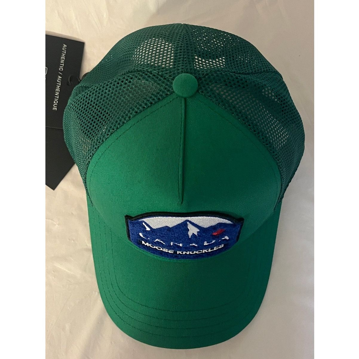 Moose Knuckles Moose Knuckles Canadiana Patch Cap Malachite/Green NWT Size ONE SIZE - 3 Thumbnail