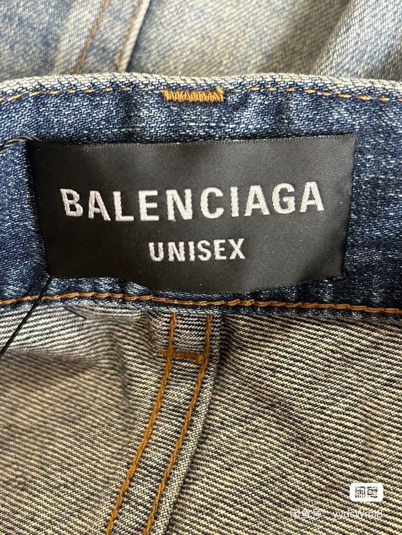 Balenciaga Balenciaga size XS 5 waist drawstring strap vintage blue w Size US 27 - 4 Thumbnail