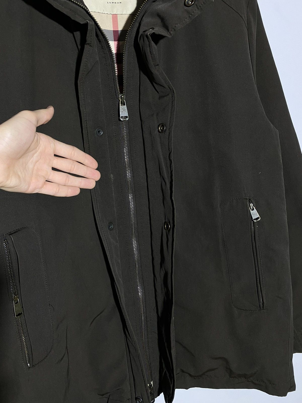 Burberry Burberry London Brown Nylon Men’s Jacket Size US M / EU 48-50 / 2 - 12 Thumbnail