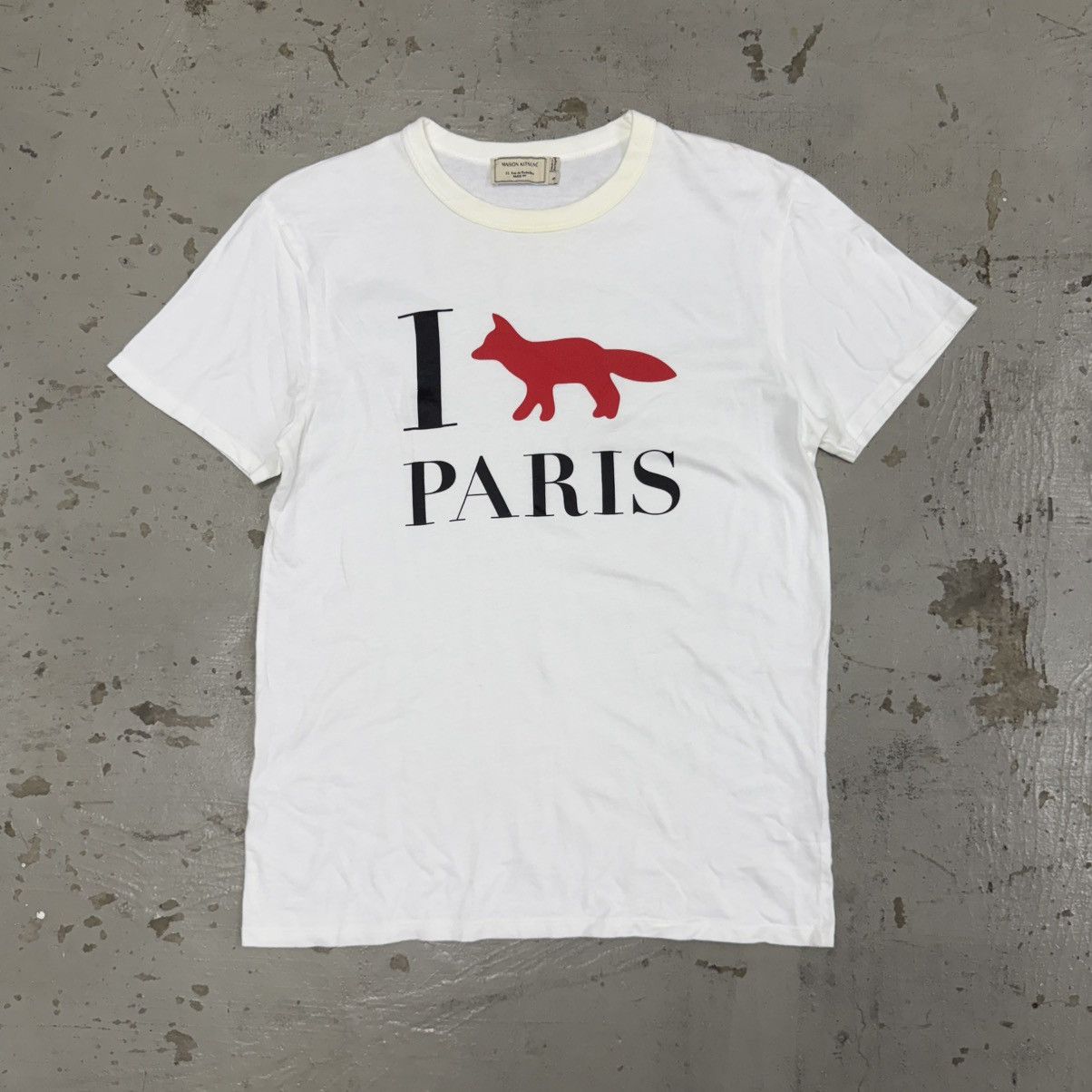 Maison Kitsune Maison Kitsune I Love Paris Tee Size US S / EU 44-46 / 1 - 1 Thumbnail