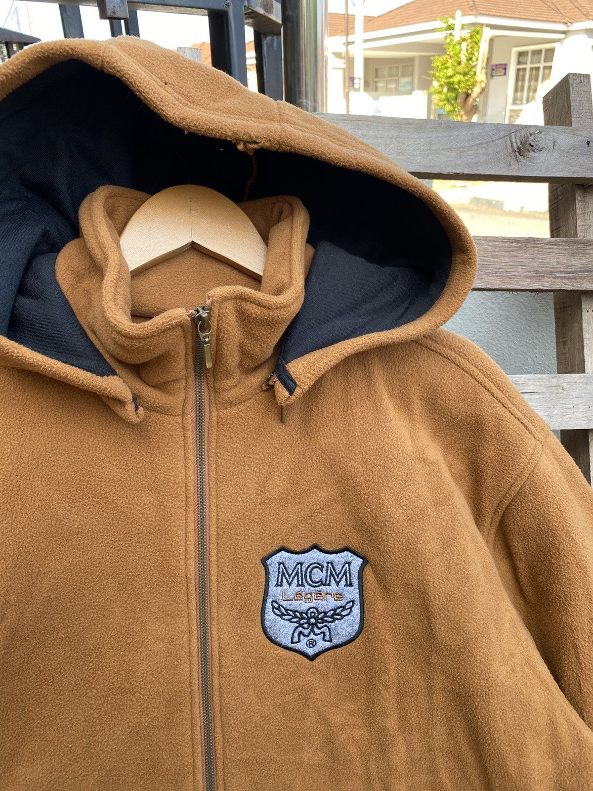 MCM Vintage 90s MCM Fleece Jacket Big Logo Spellout Size US XL / EU 56 / 4 - 5 Thumbnail