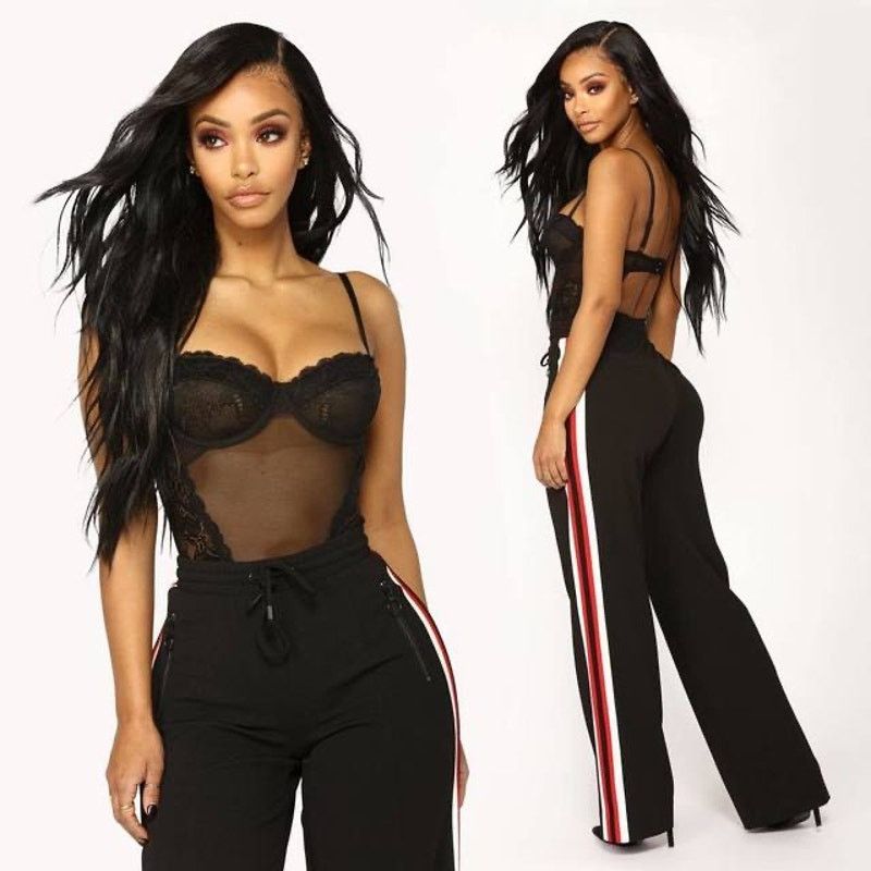 Macys Fashion Nova | Keep Lookin’ Bodysuit | Large Size L / US 10 / IT 46 - 1 Thumbnail