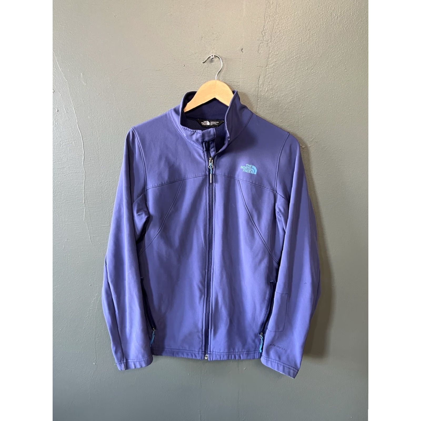 The North Face The North Face Womens Purple Soft Shell Full Zip Jacket Size Large Size L / US 10 / IT 46 - 2 Thumbnail