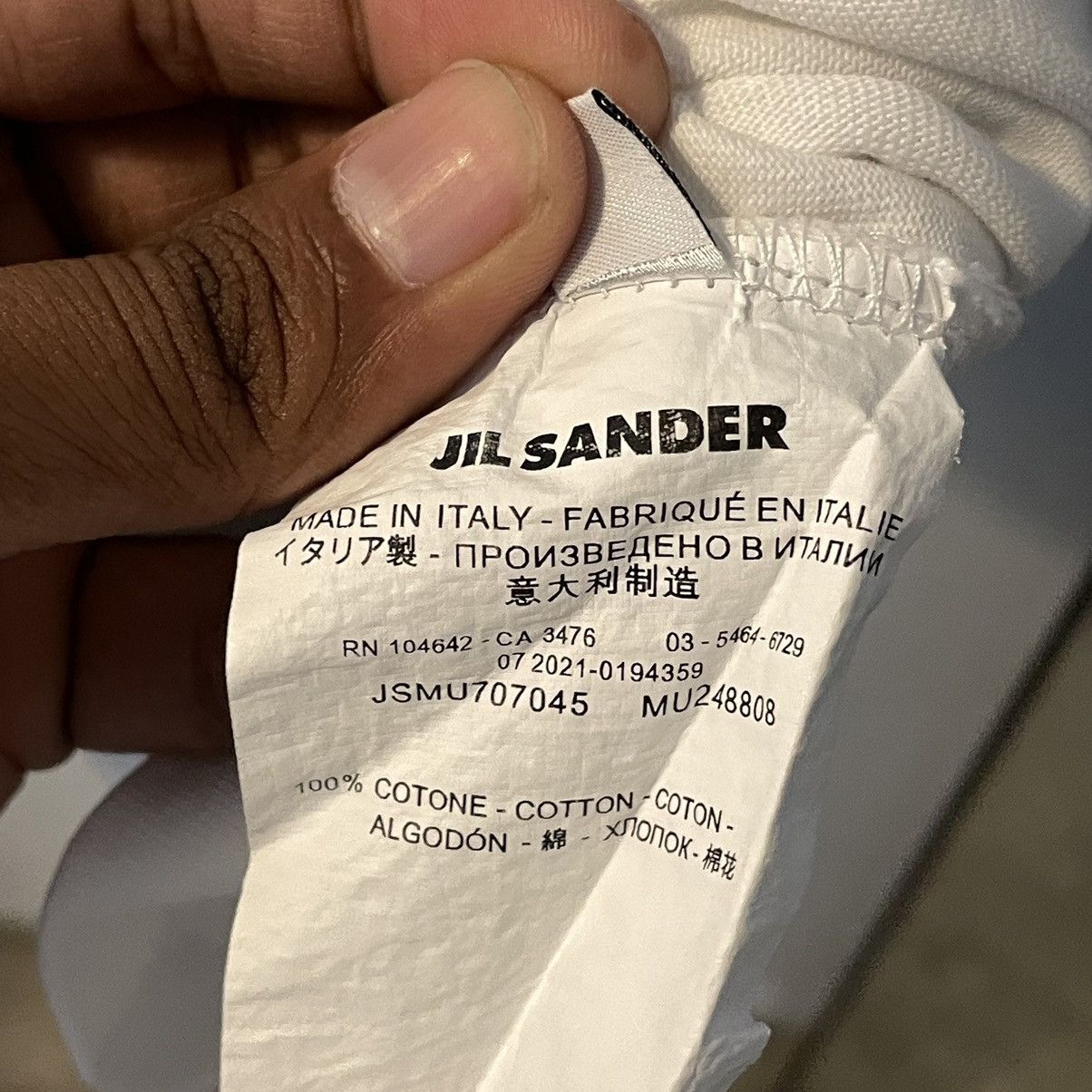 Jil Sander Jil Sander Spellout Tee Size US L / EU 52-54 / 3 - 5 Thumbnail
