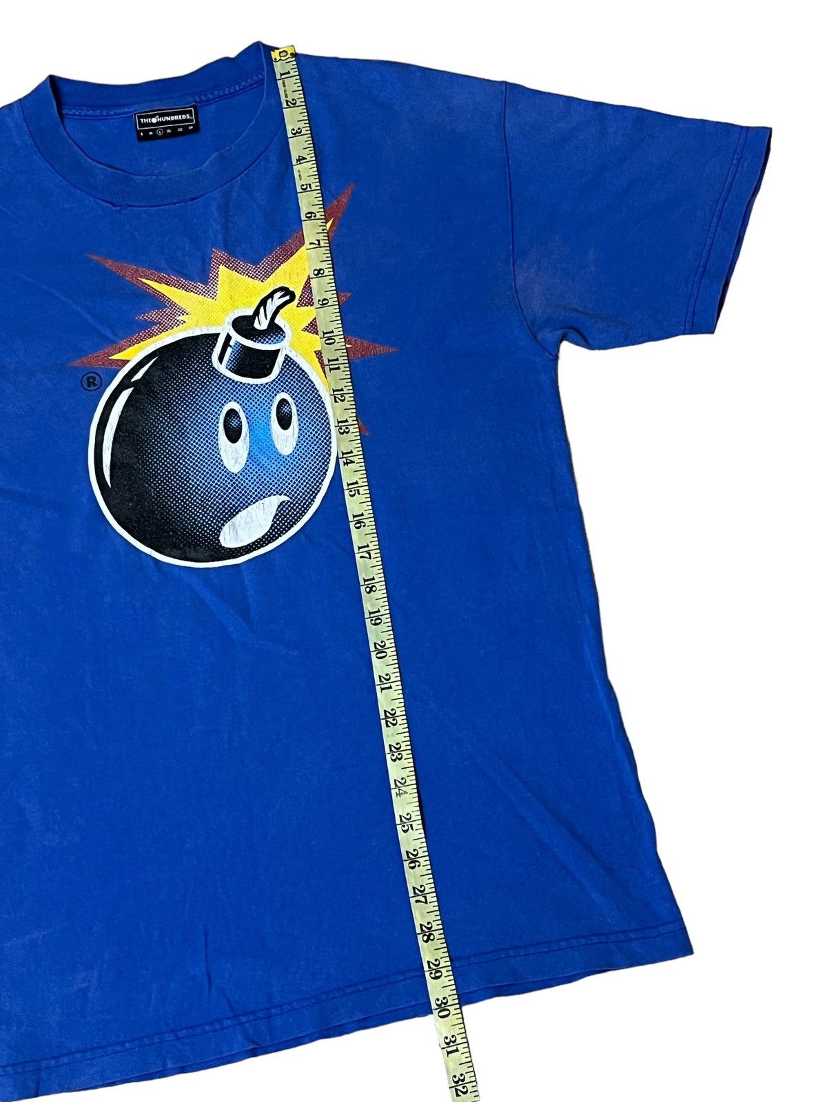 The Hundreds DISTRESSED🔥THE HUNDREDS BLUE FADED TEE SHIRT Size US L / EU 52-54 / 3 - 8 Thumbnail