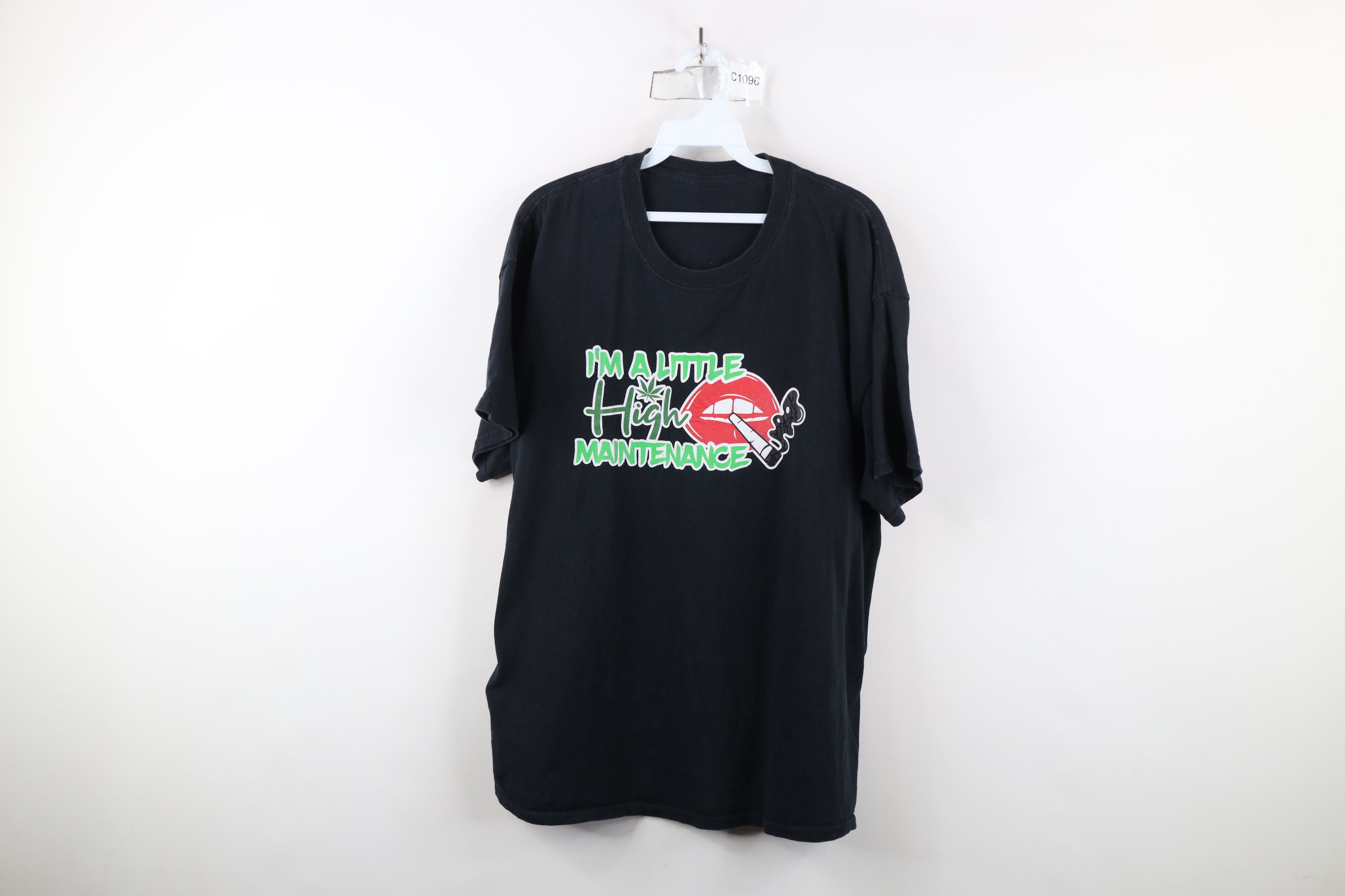 Vintage Vintage Y2K Streetwear I'm A Little High Maintenance T-Shirt Size US XL / EU 56 / 4 - 1 Thumbnail