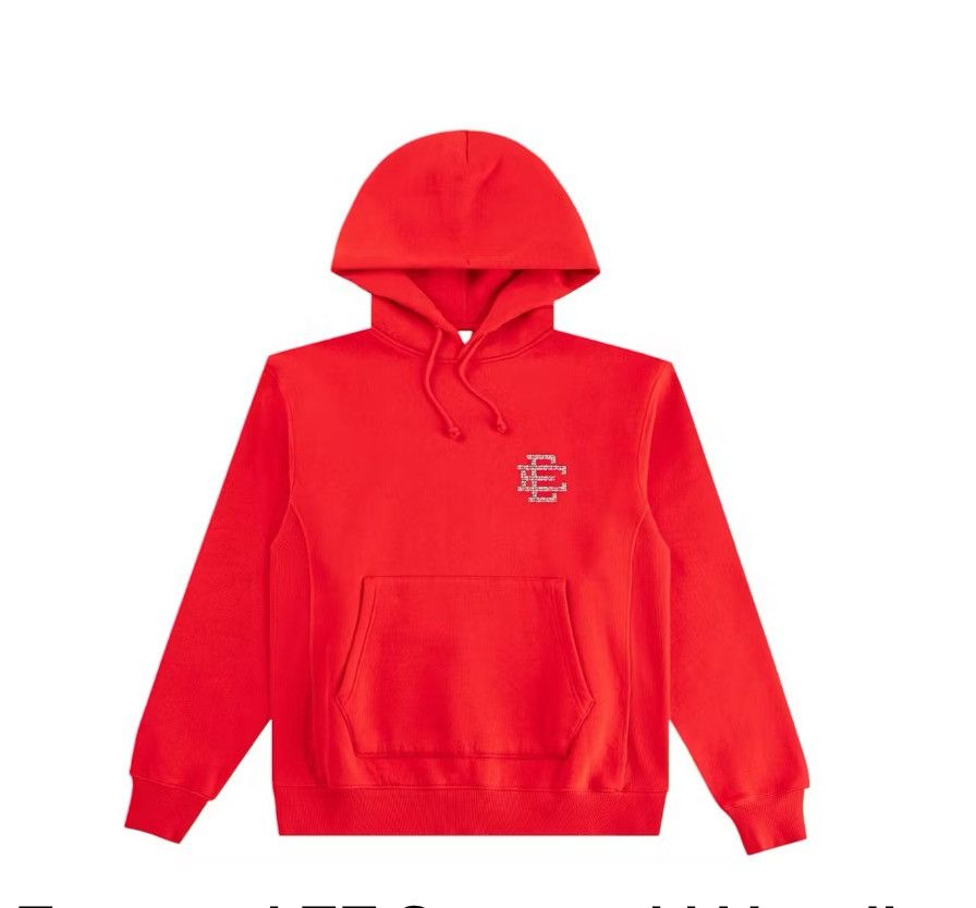 Eric Emanuel Eric Emanuel EE red Swarovski crystals hoodie XL Size US XL / EU 56 / 4 - 1 Thumbnail