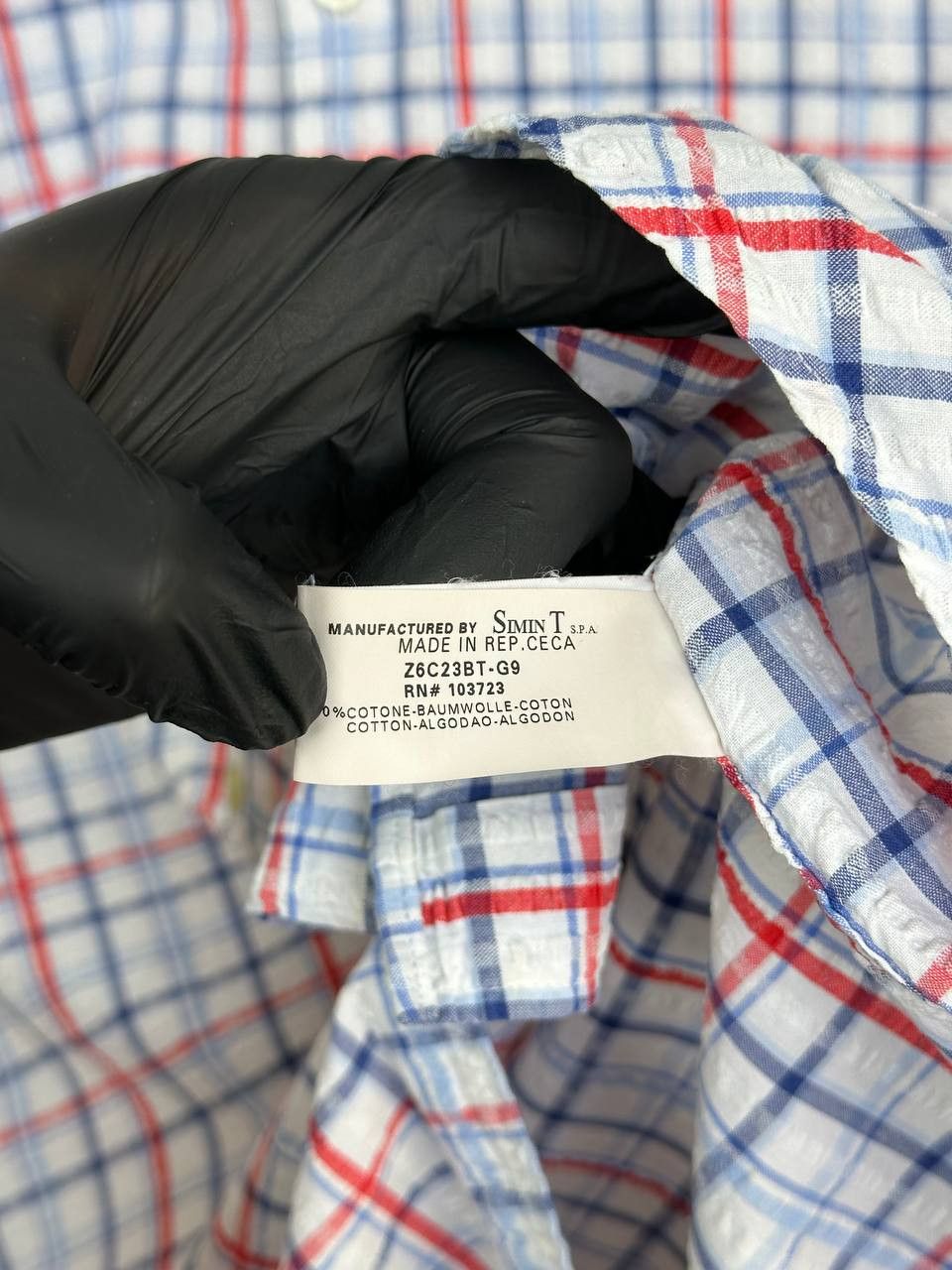 Giorgio Armani Armani Jeans Vintage Check Button Up Shirt Textured Pattern Size US XL / EU 56 / 4 - 13 Thumbnail