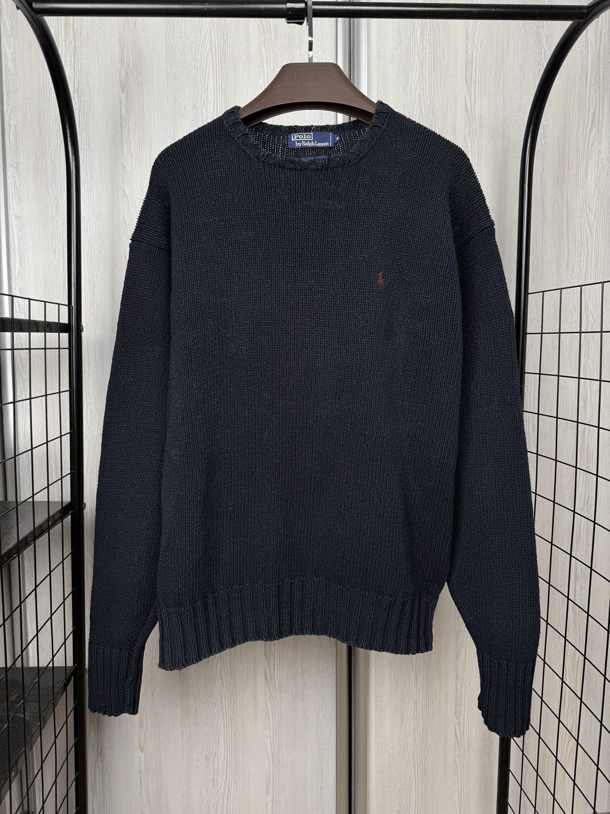 Polo Ralph Lauren Polo Ralph Lauren vintage blue knitted sweater Hong Kong Size US XL / EU 56 / 4 - 1 Thumbnail