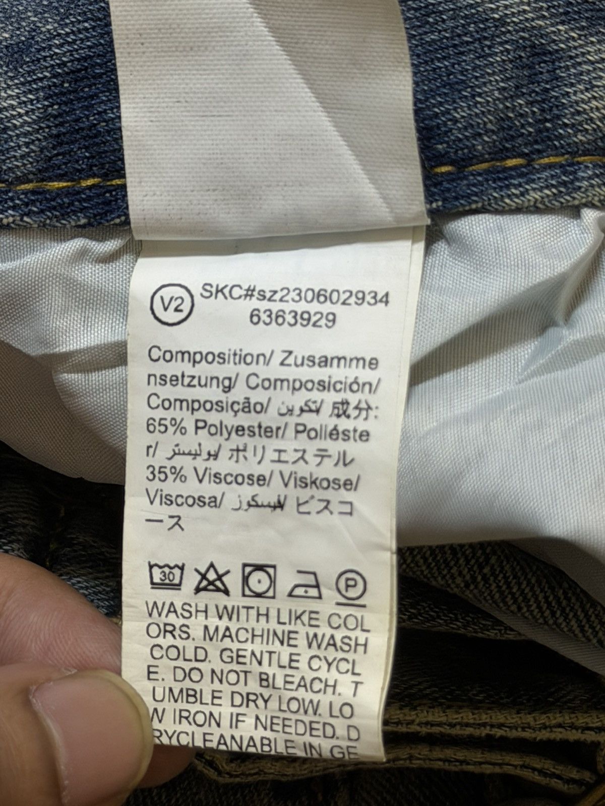 JNCO Vintage Y2K Japanese Brand Faded Wash Ripped Wide Leg Baggy Size US 28 / EU 44 - 6 Thumbnail