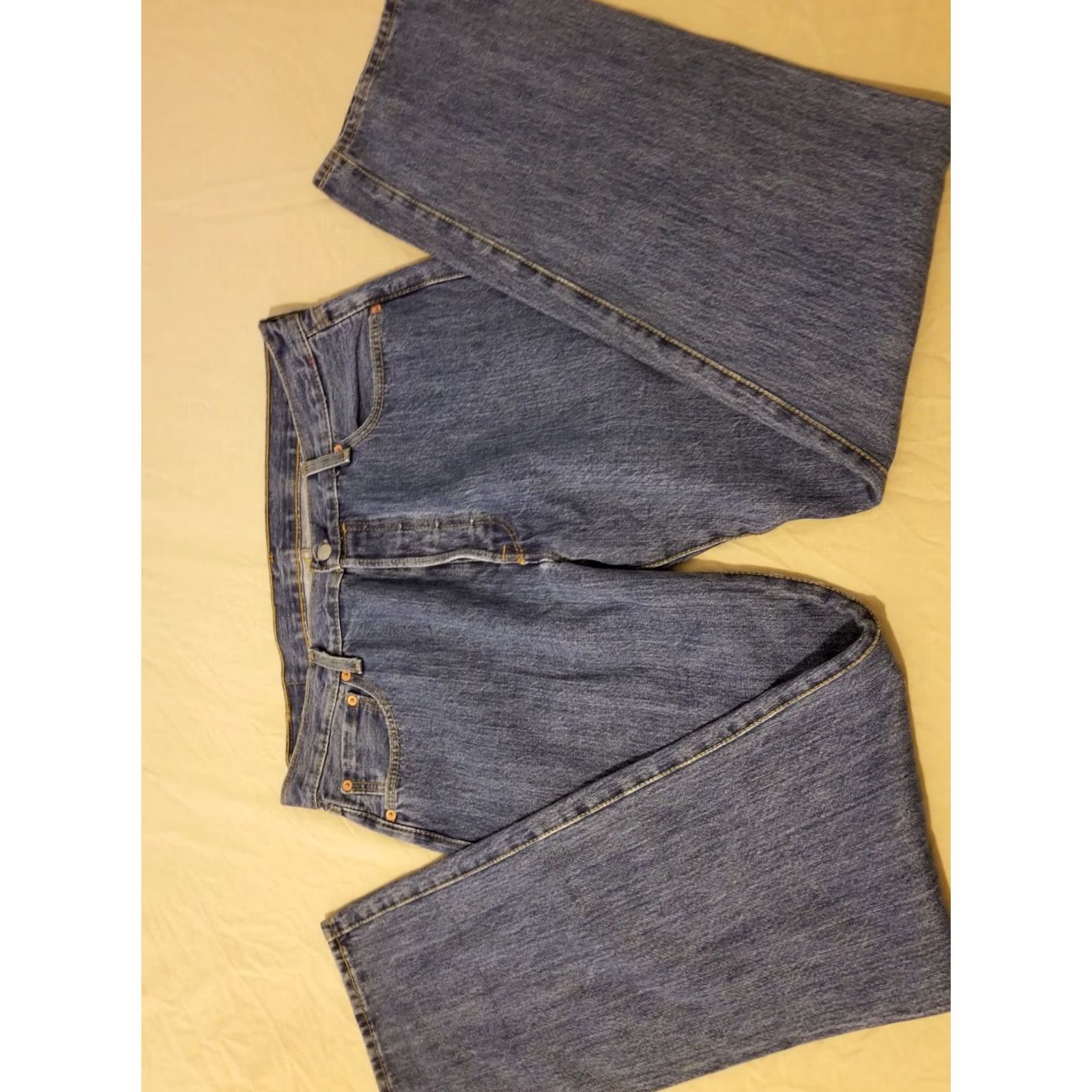 Levi's Levi's 501 Jeans 36x34 Classic Straight Denim Pants Mens Blue Jeans 501 Size US 36 / EU 52 - 4 Thumbnail