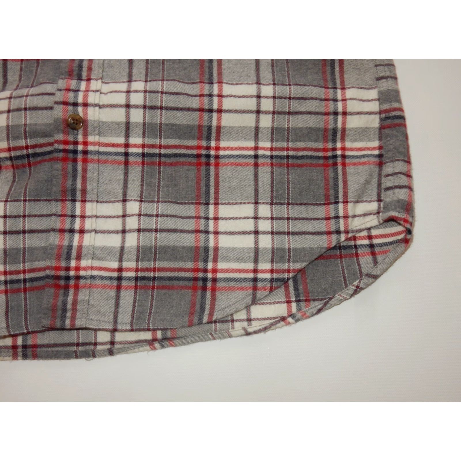J.Crew J.CREW Shirt Slim Men S Flannel Button-Up Long Sleeve Gray Cotton Size US S / EU 44-46 / 1 - 2 Thumbnail