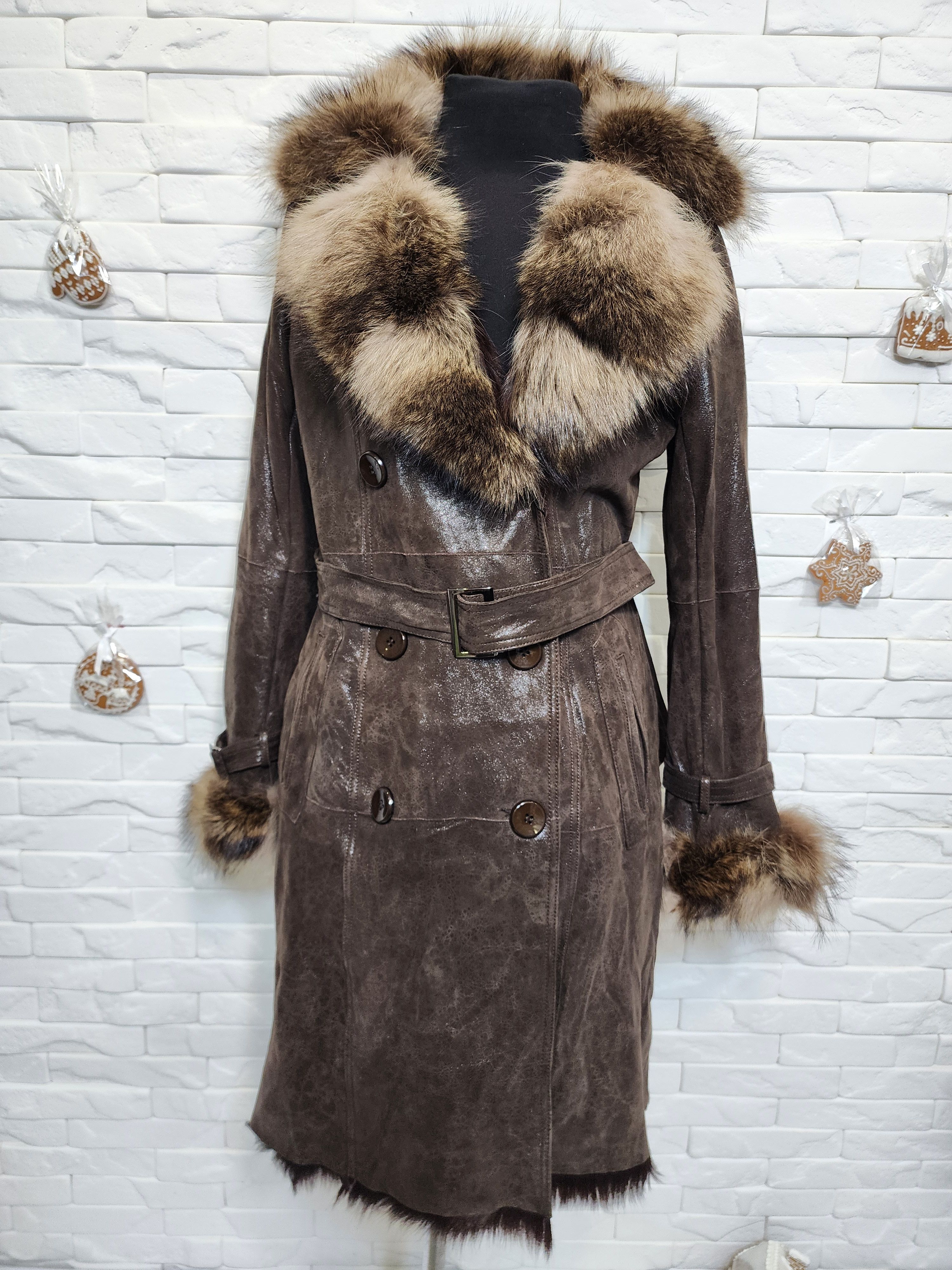 Brown Sheepskin Coat: Women's Genuine Fur