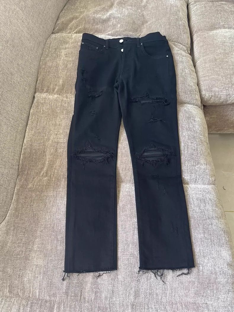 Amiri Amiri Black patchwork jeans 2501-Nextarrow Size US 30 / EU 46 - 1 Thumbnail