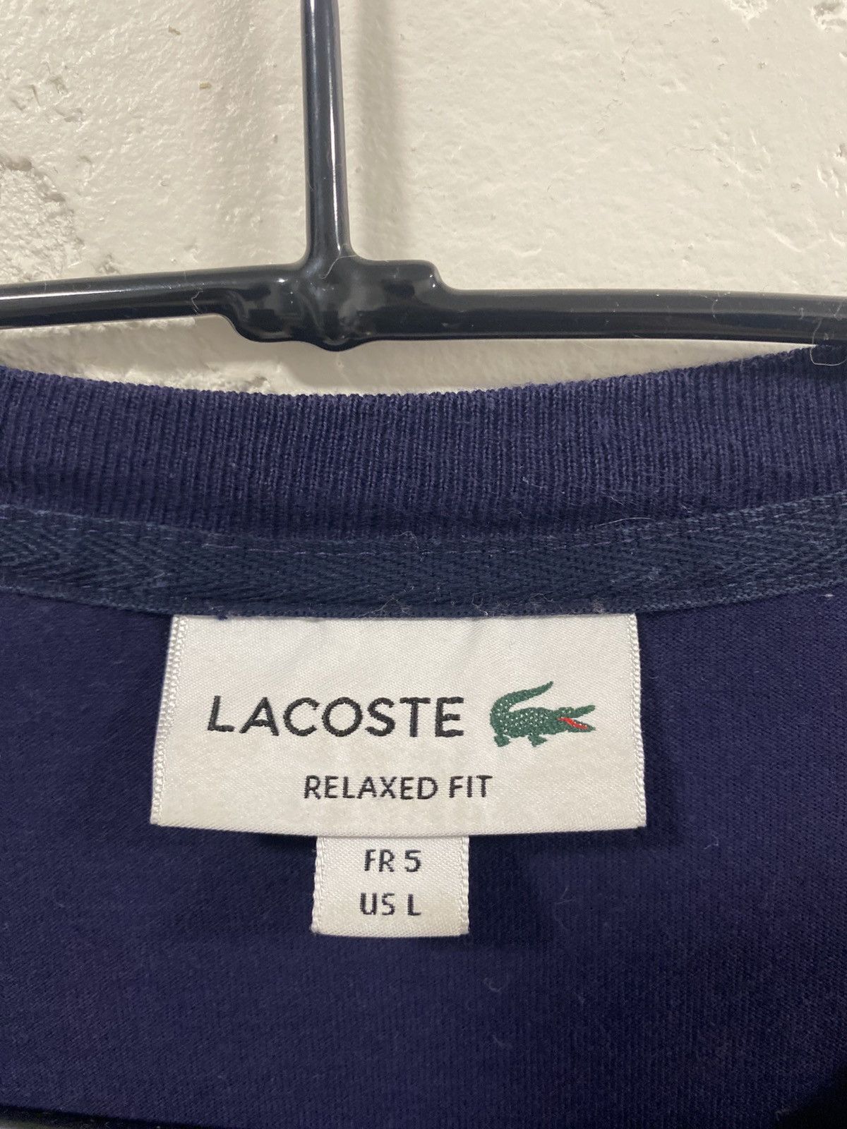 Lacoste Lacoste Triple Logo Long Sleeve Relaxed Fit Size: US L FR 5 Size US L / EU 52-54 / 3 - 2 Thumbnail