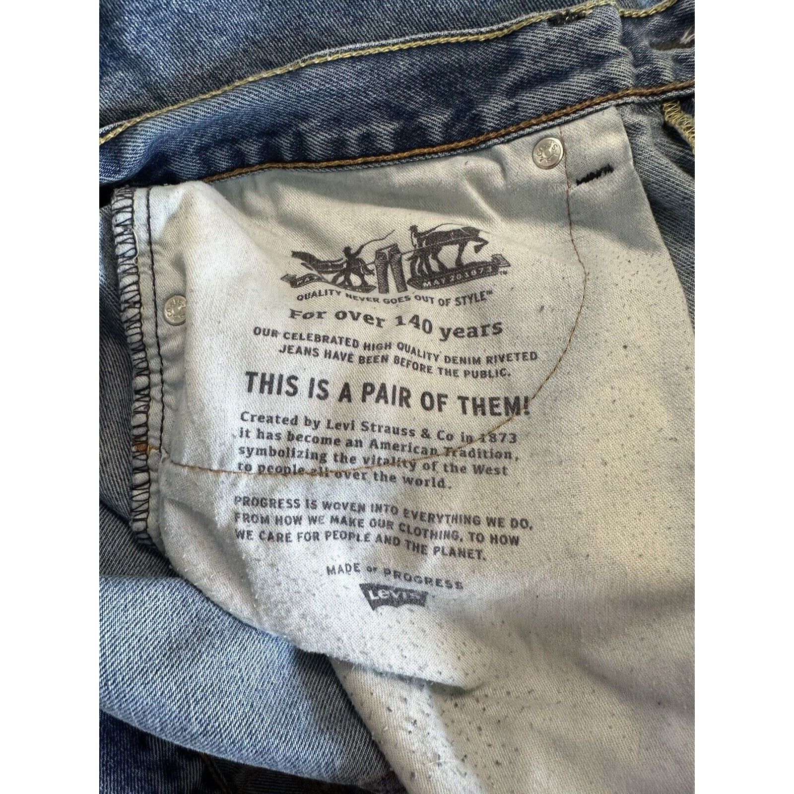 Levi's Levis 505 Blue Jeans 36x30 Straight Leg retro Normcore Size US 36 / EU 52 - 13 Thumbnail