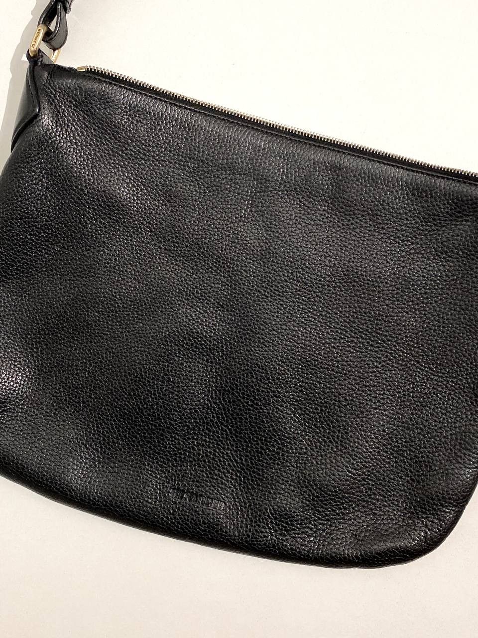 Jil Sander Jil Sander Black Logo Lamb Leather Hand Shoulder Bag Size ONE SIZE - 4 Thumbnail