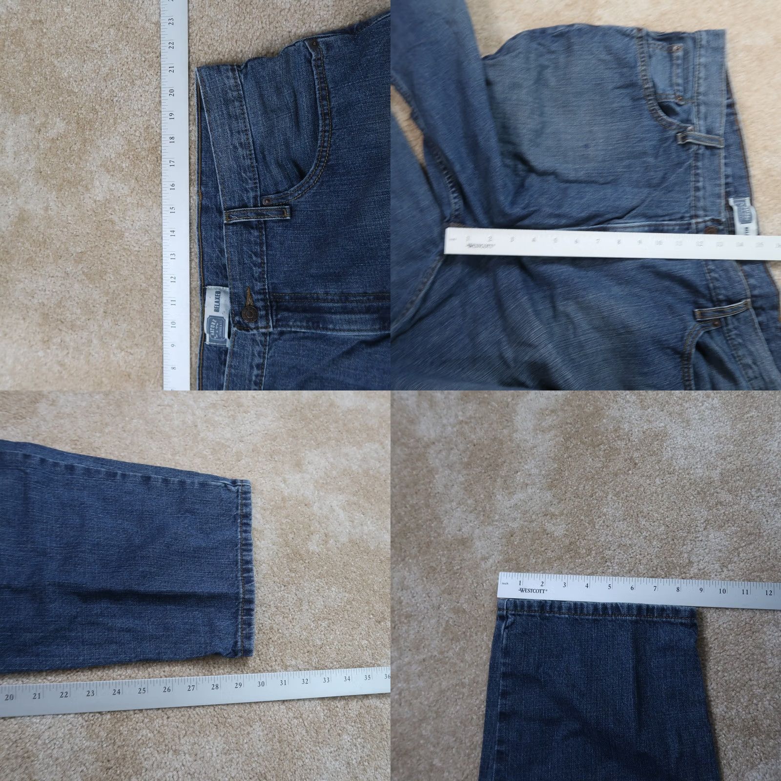 Levi's Levi's Signature Relaxed Straight Leg Jeans Men's 42x30 Blue Denim Baggy Size US 42 / EU 58 - 8 Thumbnail
