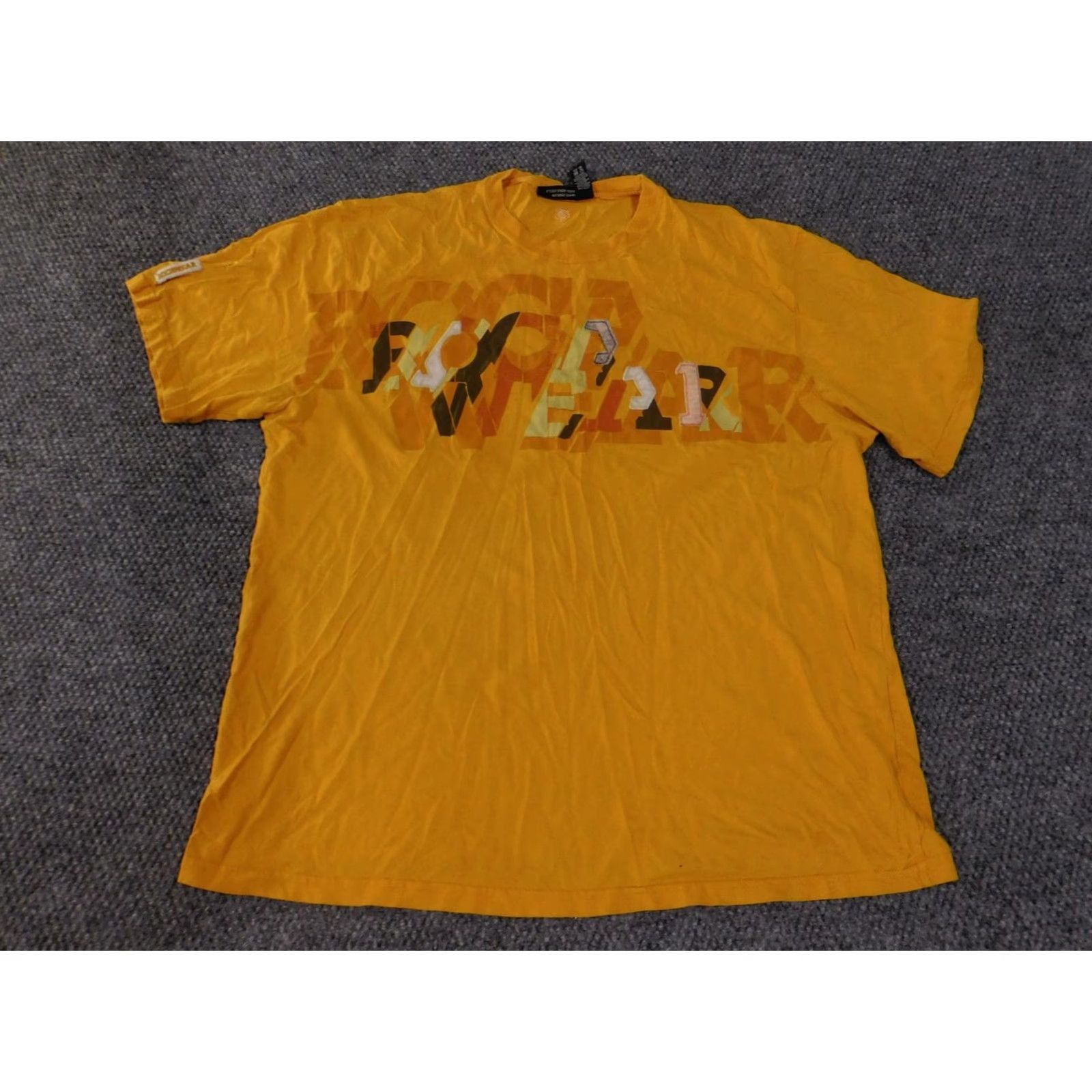 Rocawear Rocawear Shirt Mens XL Yellow Graphic Hip Hop Streetwear Camo Letters T Shirt Size US XL / EU 56 / 4 - 4 Thumbnail