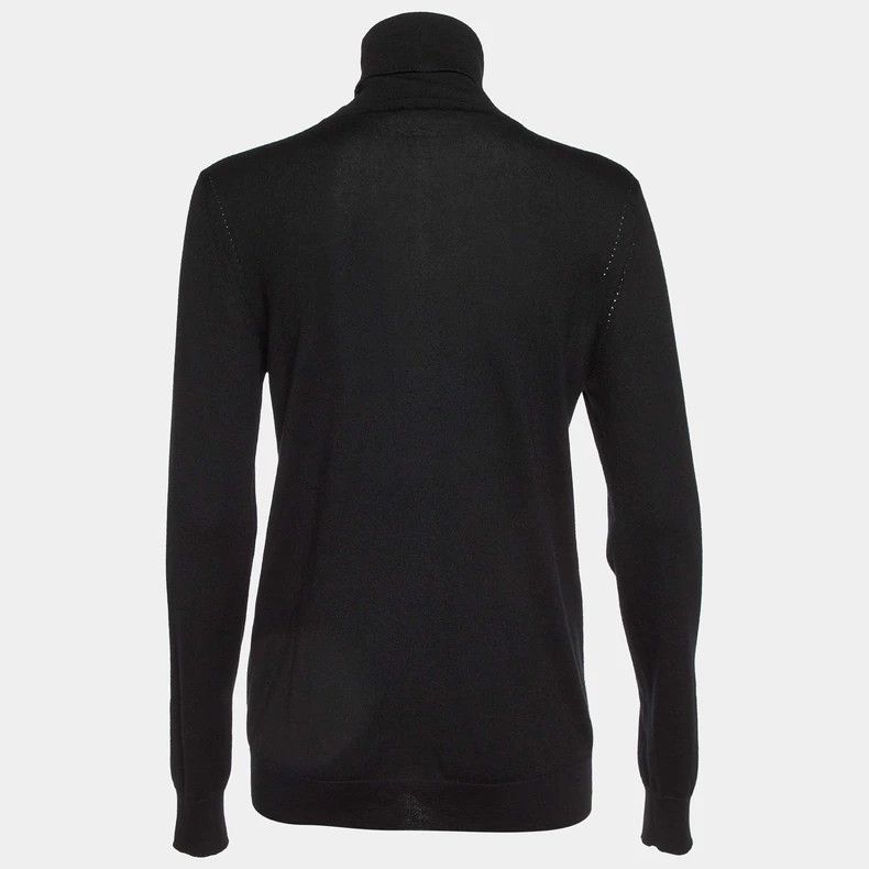 Other LORO PIANA Black cashmere round neck sweater Size L / US 10 / IT 46 - 5 Thumbnail