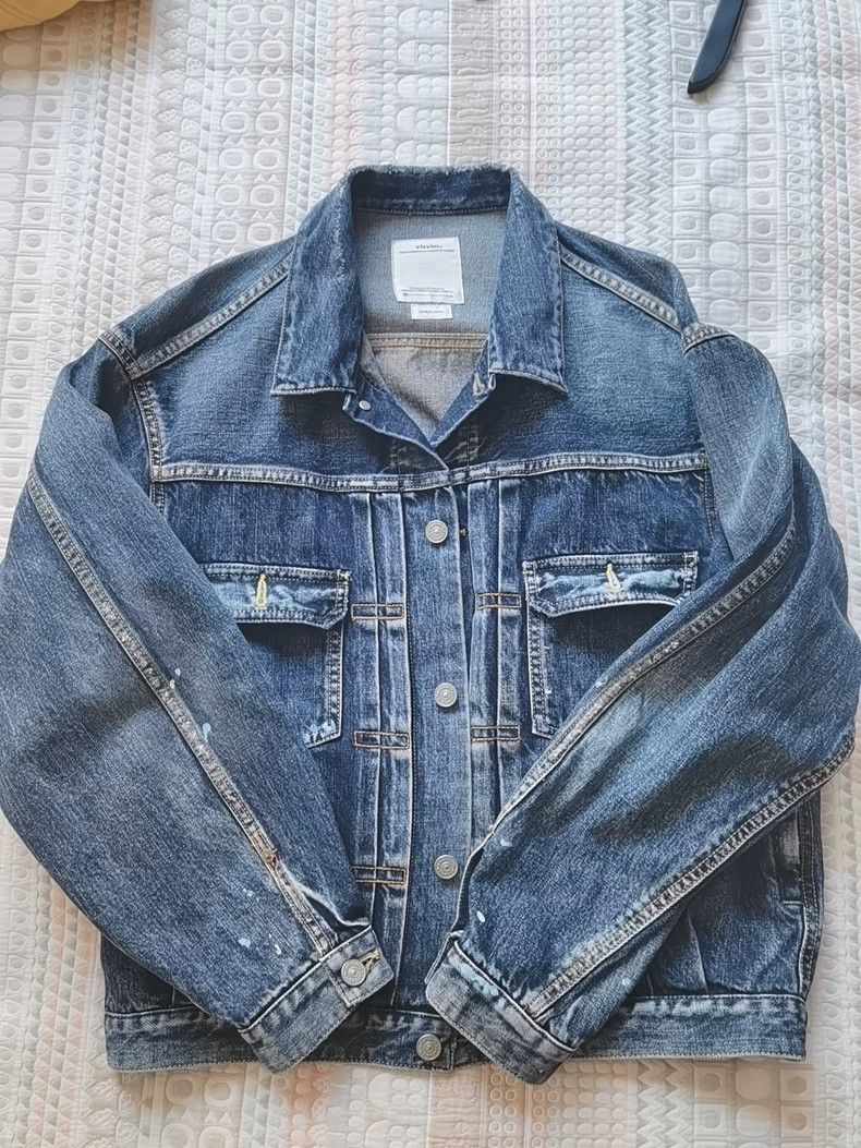 Visvim Visvim Washed Vintage Denim Jacket Size US S / EU 44-46 / 1 - 1 Thumbnail