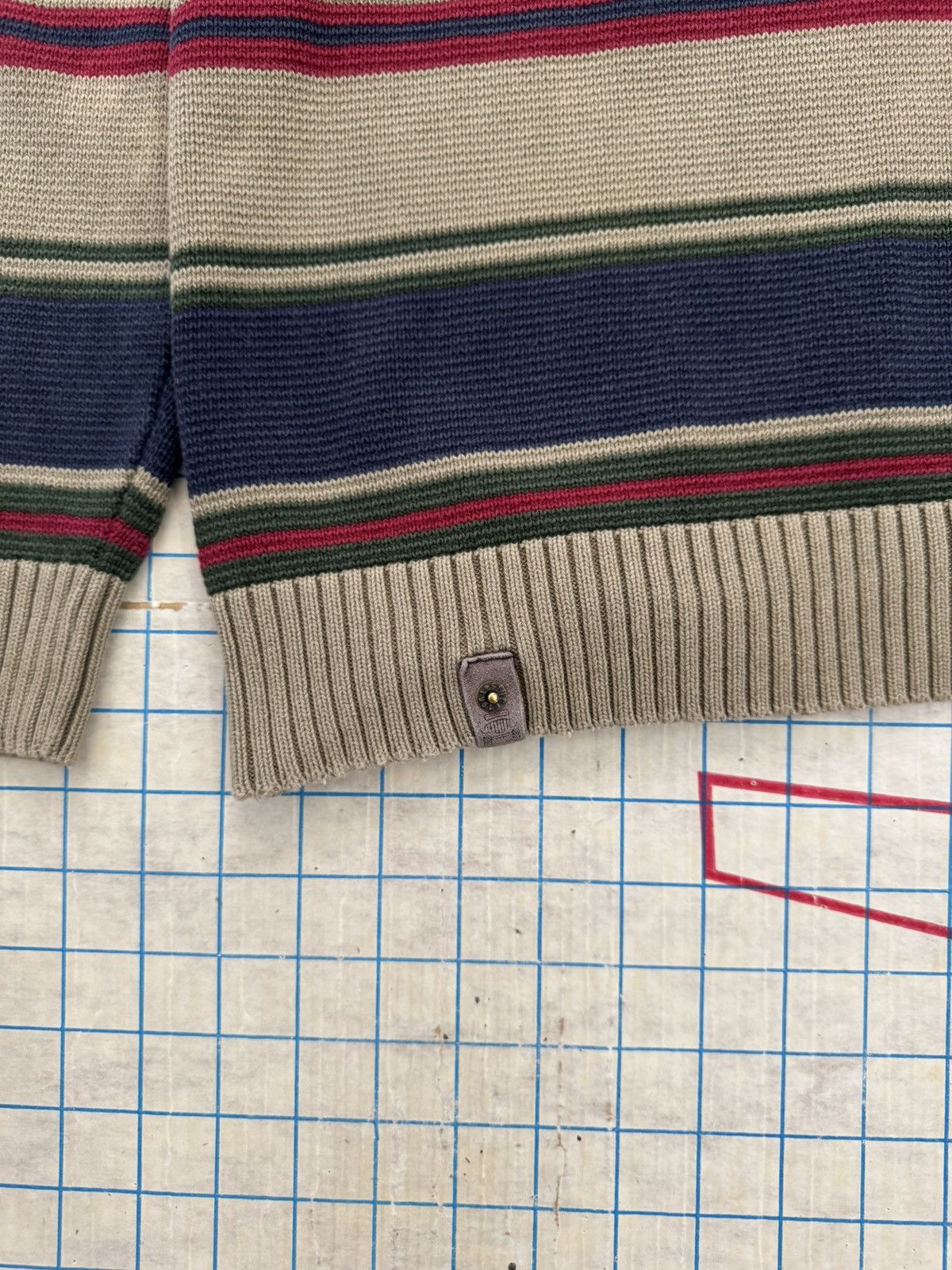 Jeep Vintage Jeep 1/4 Zip Striped Sweater Fits Mens Size Medium Size US M / EU 48-50 / 2 - 4 Thumbnail
