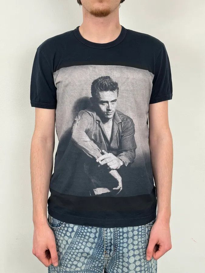 Dolce & Gabbana 2000s Dolce & Gabbana James Dean Navy T-Shirt Size US M / EU 48-50 / 2 - 2 Thumbnail