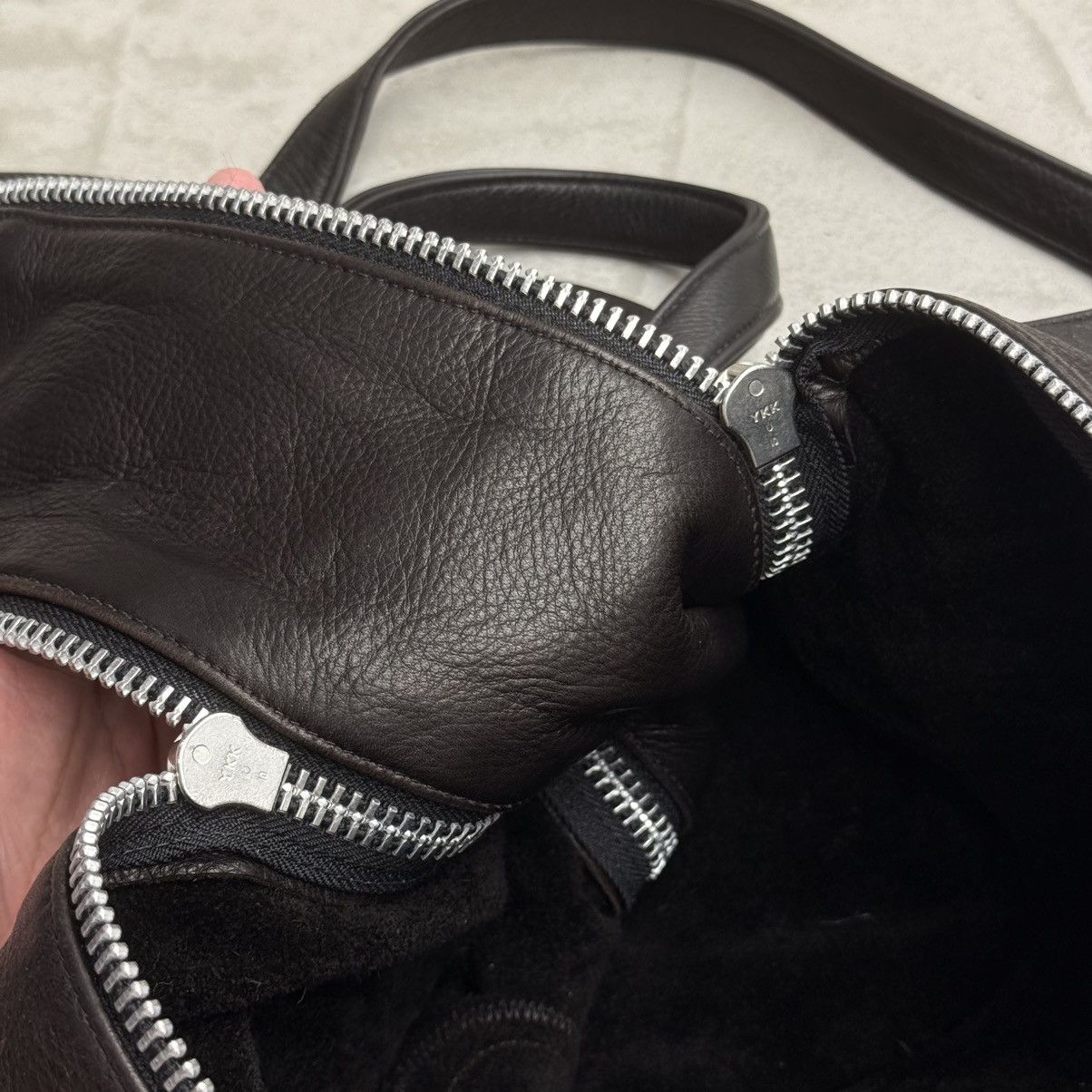 Chrome Hearts Chrome Hearts Rare Brown Leather Fleur XL Duffel Bag Size ONE SIZE - 10 Thumbnail