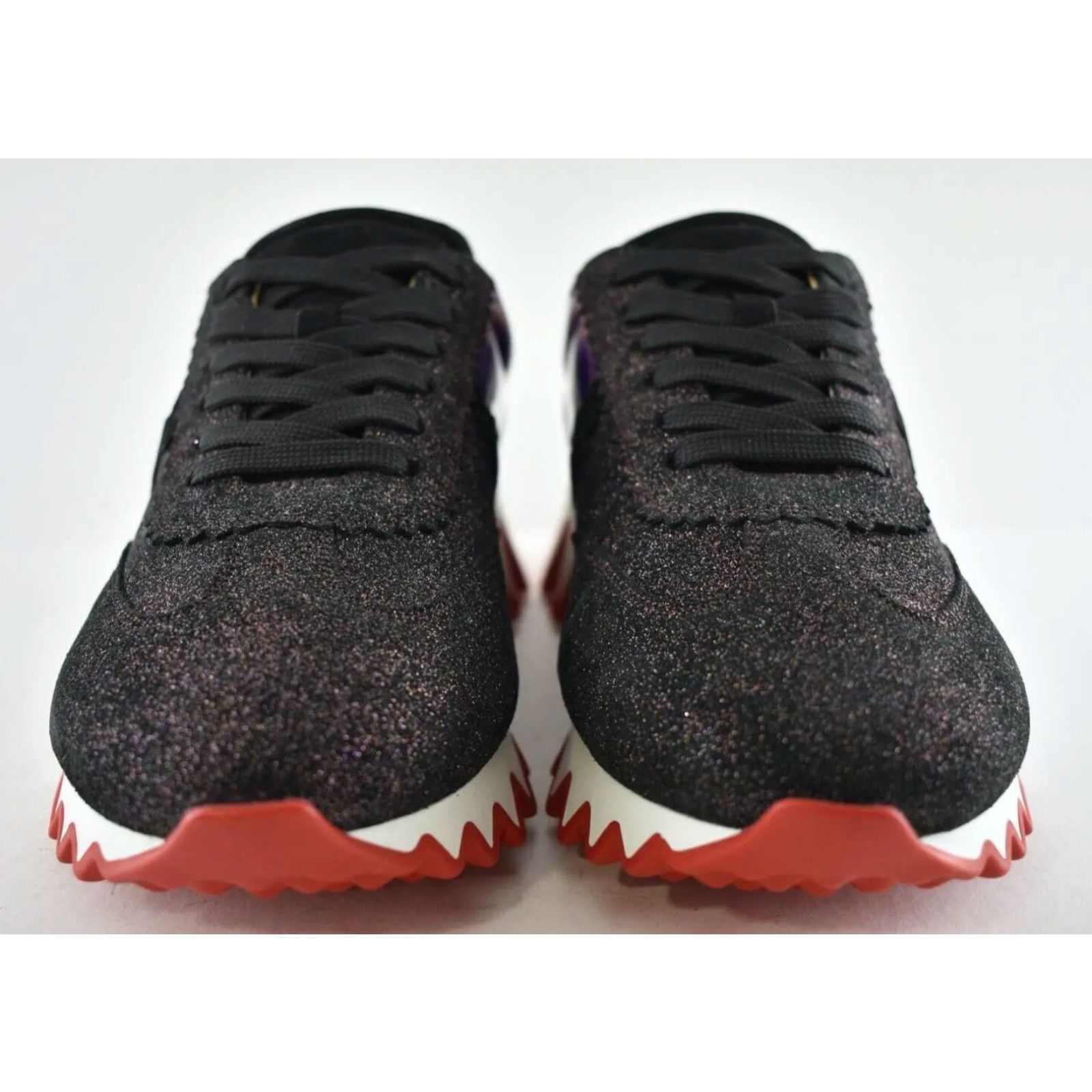 Christian Louboutin Christian Louboutin Mens Loubishark Flat Black Purple Size US 8 / EU 41 - 7 Thumbnail