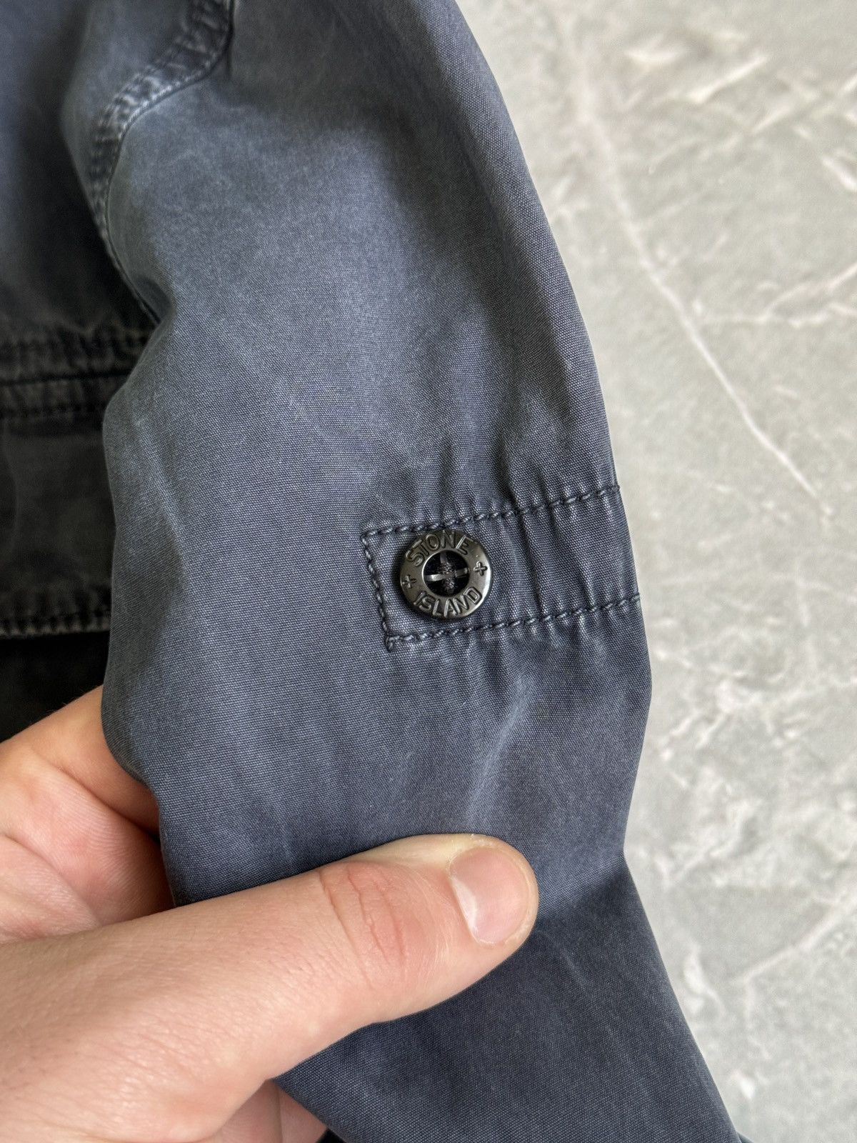 Stone Island Stone Island Junior Stone Wash Cotton Grey Zip Overshirt 10Y Size US XXS / EU 40 - 15 Thumbnail
