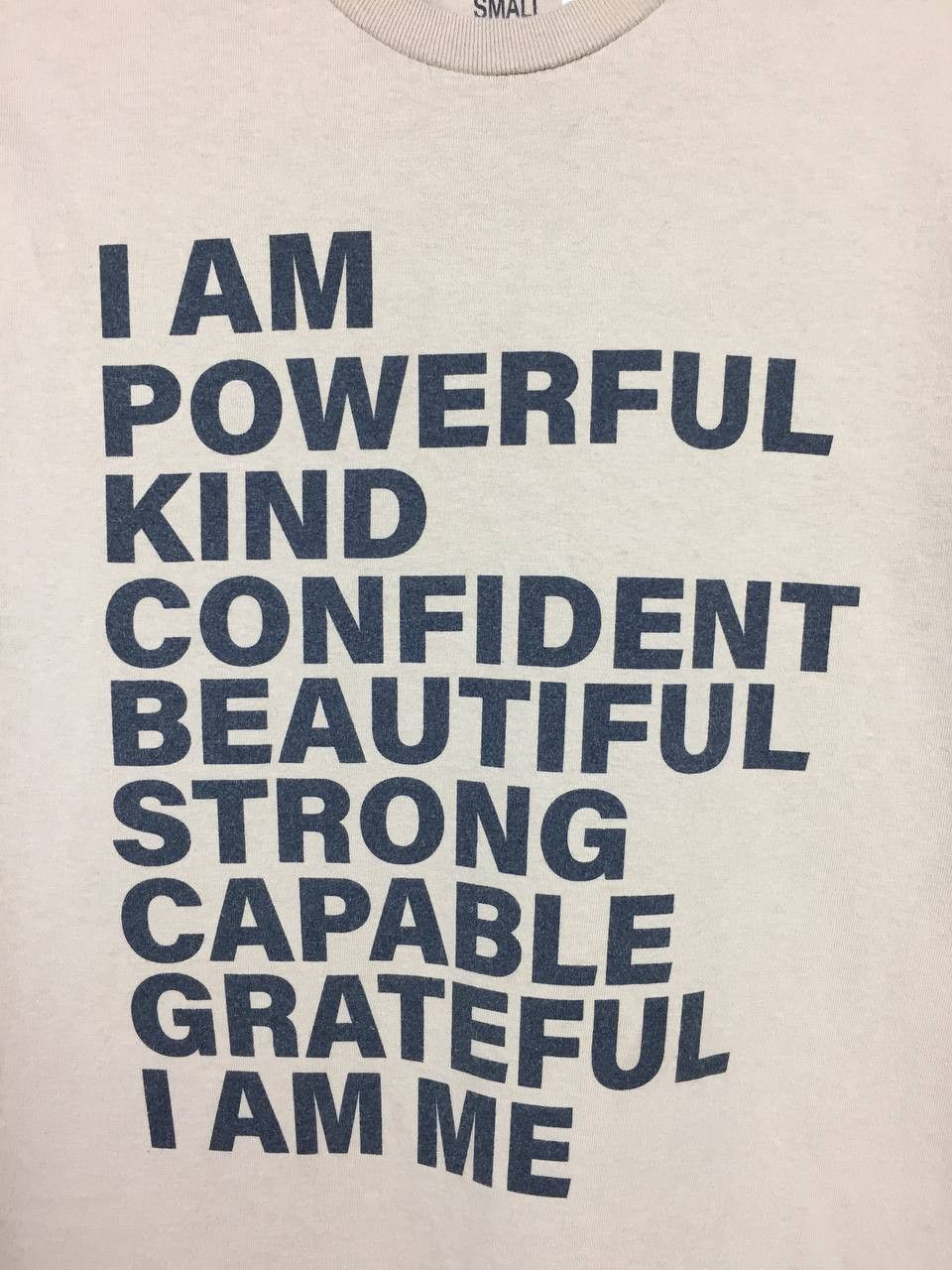 Fashion Nova × Vintage Fashion Nova I Am Powerful Kind Confident Wording Tee Size US S / EU 44-46 / 1 - 4 Thumbnail