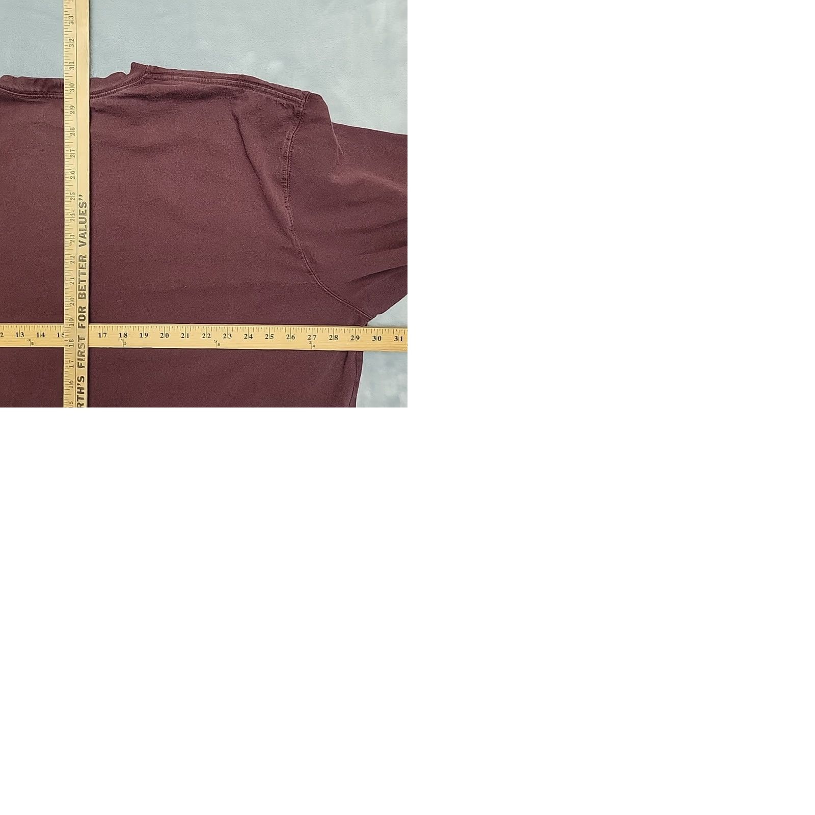 Carhartt VINTAGE Carhartt Shirt Men XXXL Maroon Original Fit Crewneck Long Sleeve Pocket Work TEE Size US XXL / EU 58 / 5 - 9 Thumbnail
