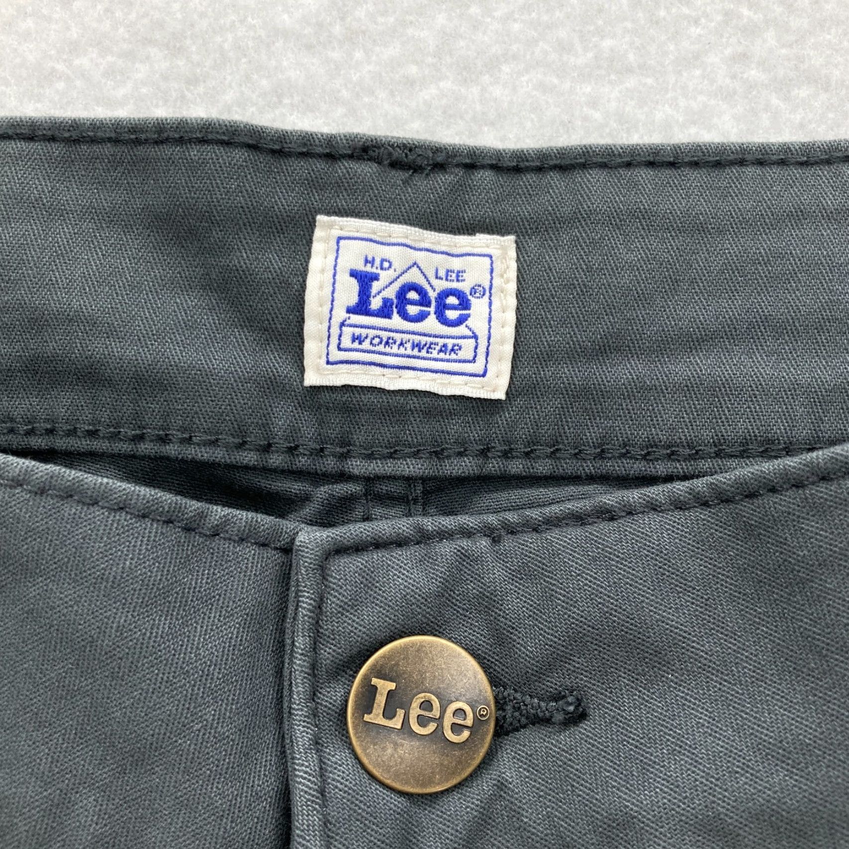 Lee Lee Workwear Carpenter Pants Women's Plus 24W Gray Stretch Straight Leg Utility Pants Size 42" / US 20 - 4 Thumbnail