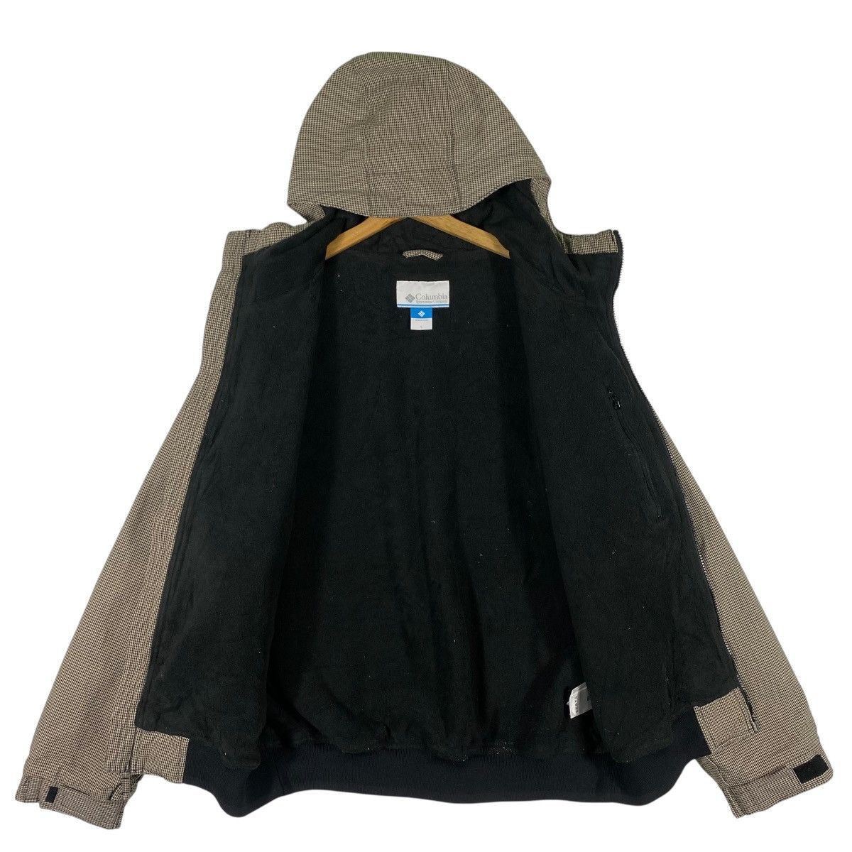 Columbia Columbia Hoodie Zipper Houndstooth L Size (Fit XL) GreyBlack Size US L / EU 52-54 / 3 - 5 Thumbnail